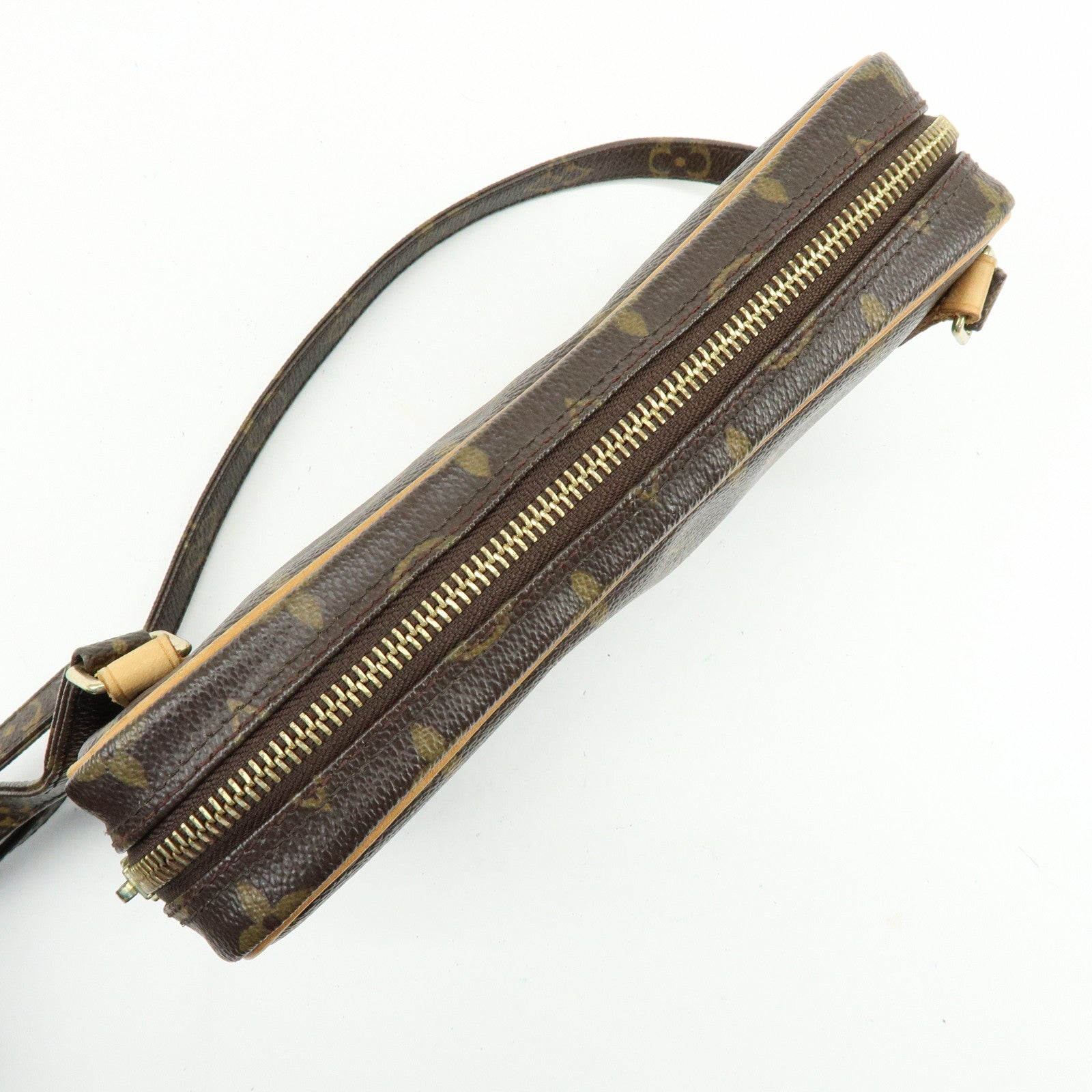 Louis Vuitton Monogram Pochette Marly Bandouliere Bag Brown M51828