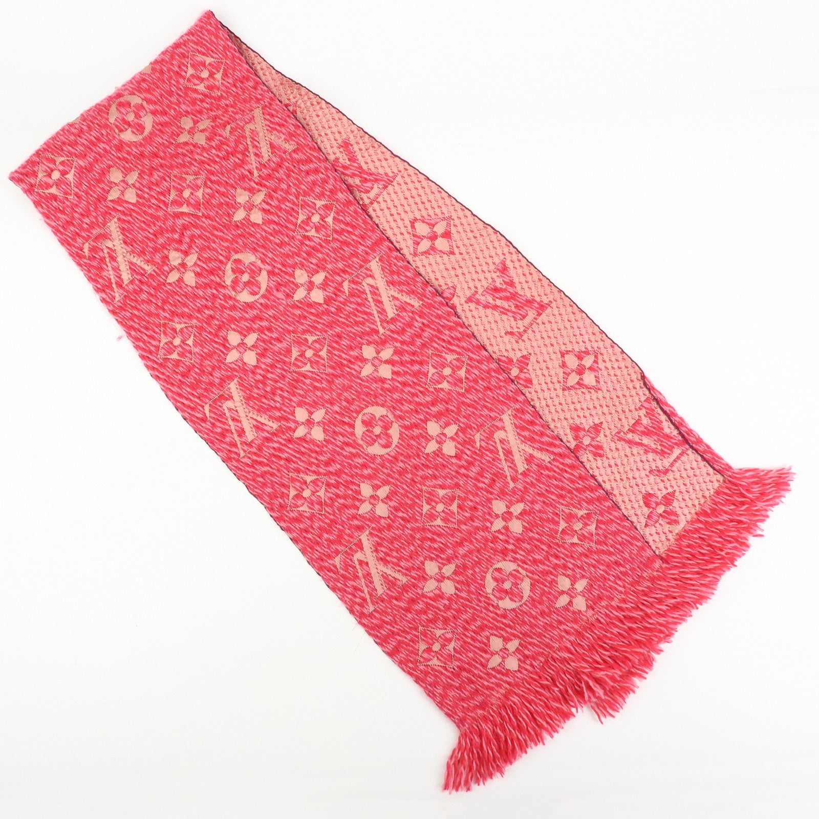 Louis Vuitton Monogram Wool Silk Scarf Echarpe Logomania M78706