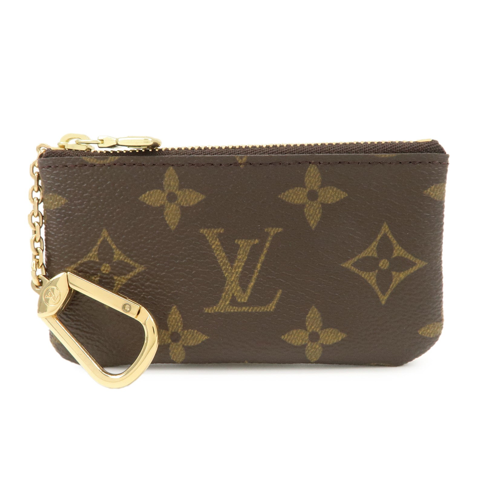 Louis Vuitton Monogram Canvas Pochette Cles Coin Case Brown M62650