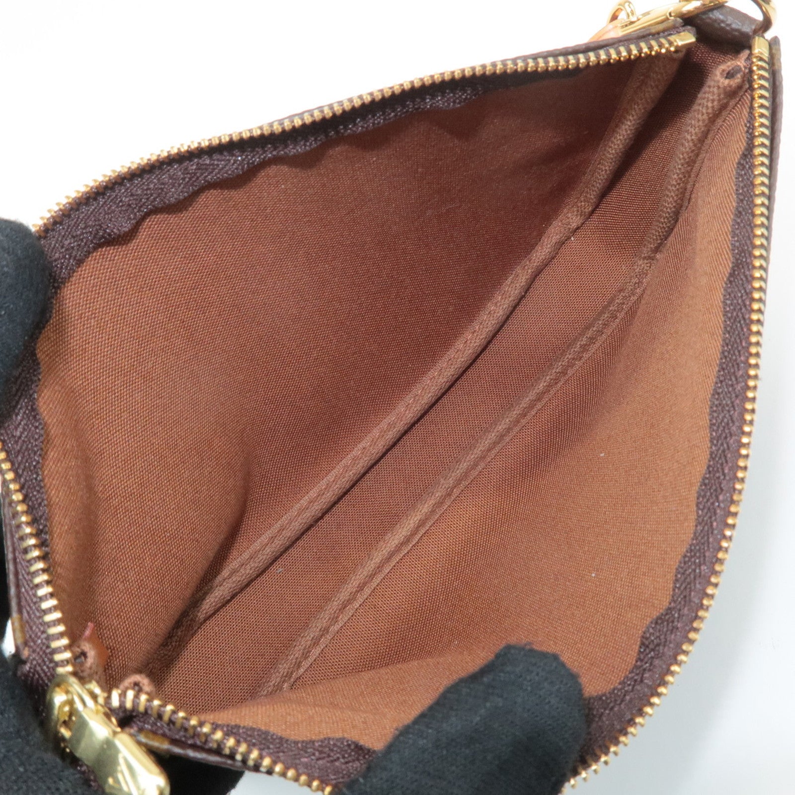 Louis Vuitton Monogram Pochette Accessoires Hand Bag Brown M51980
