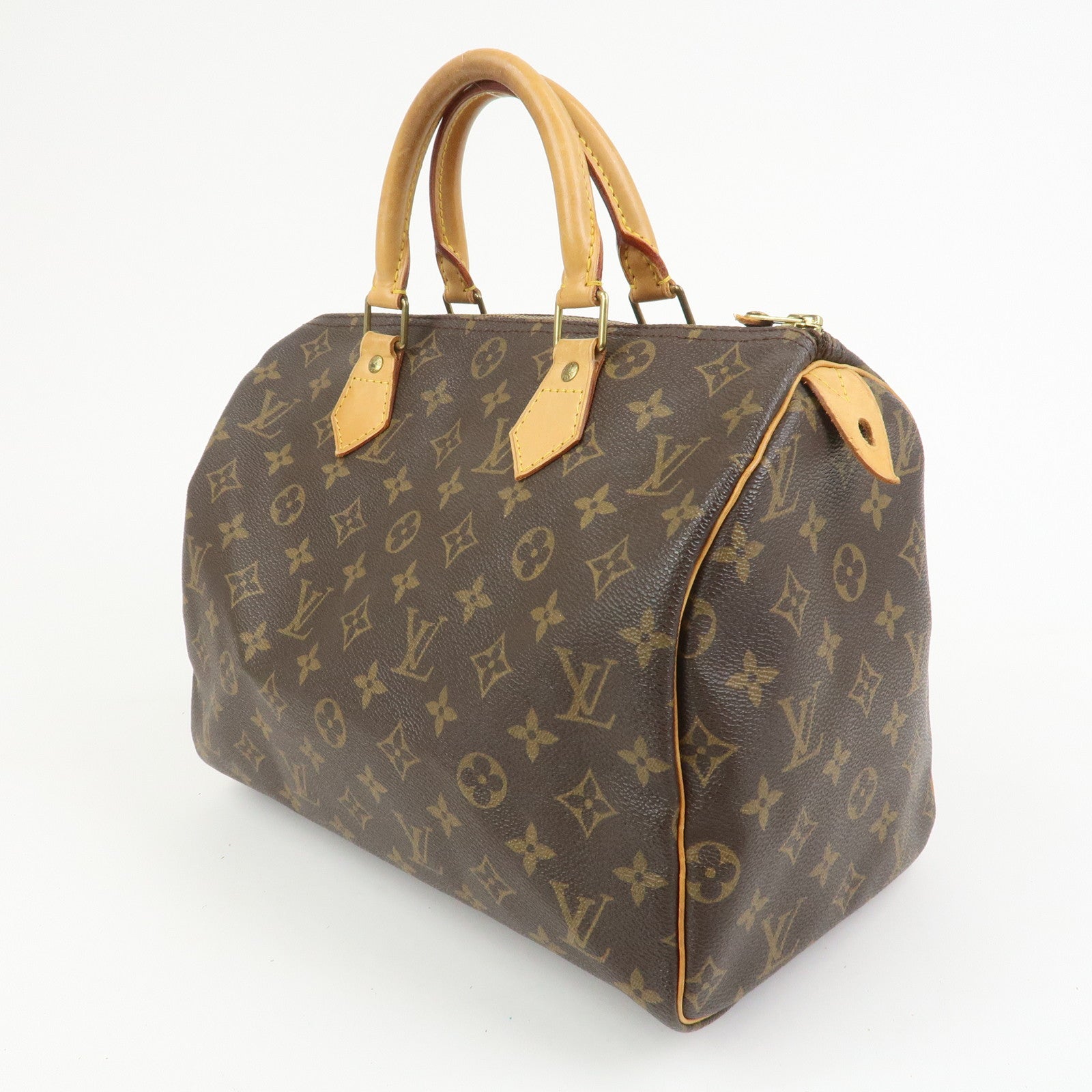 Louis Vuitton Monogram Speedy 30 Boston Bag Hand Bag Brown M41526
