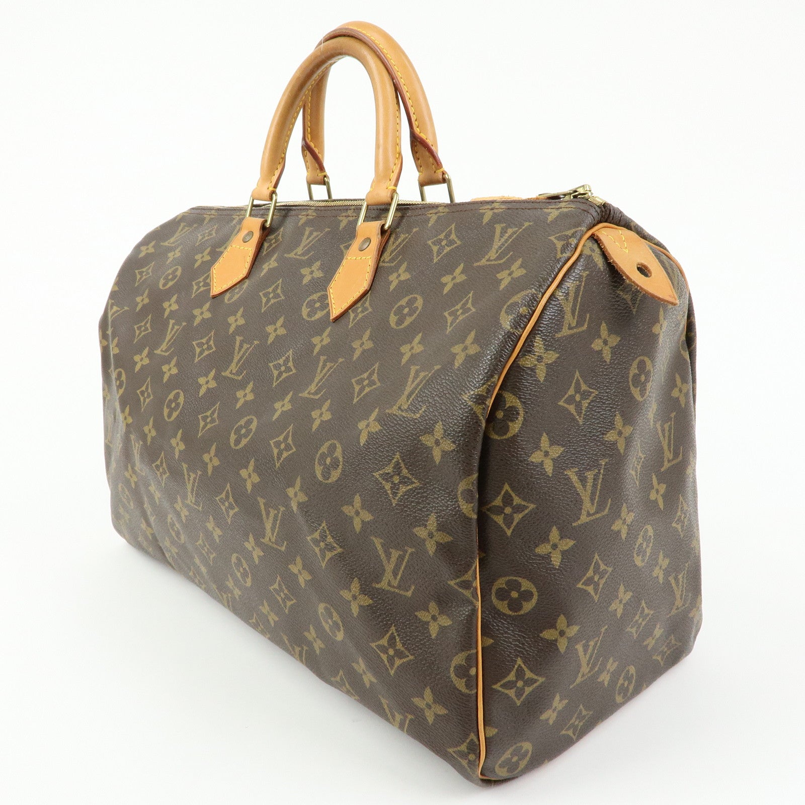 Louis Vuitton Monogram Speedy 40 Hand Bag Boston Bag Brown M41522