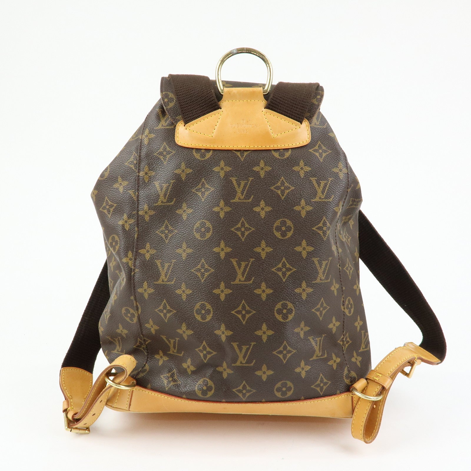 Louis Vuitton Monogram Montsouris GM Backpack Rucksack Brown M51135