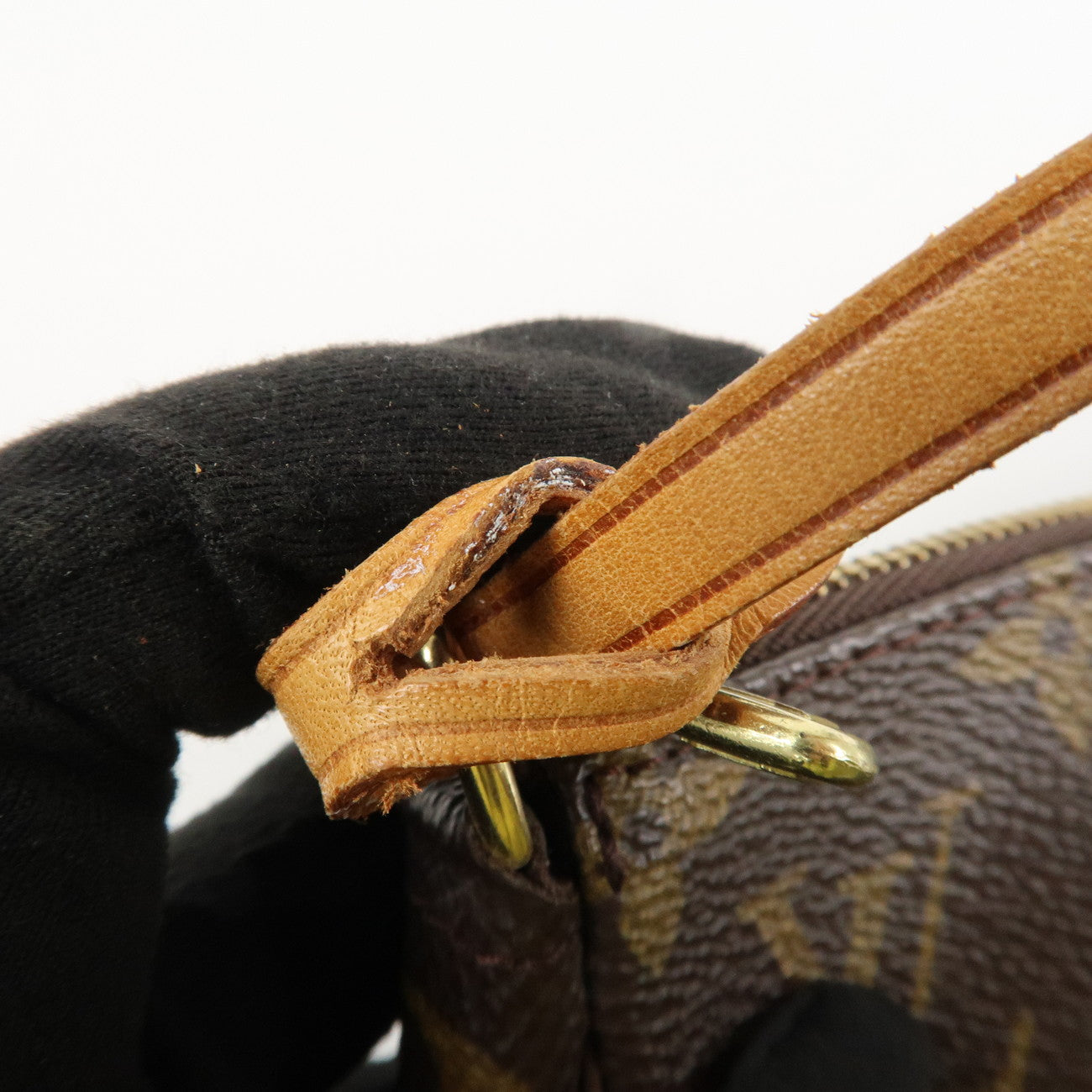 Louis Vuitton Monogram Pochette Accessoires Hand Bag Brown M51980 Used