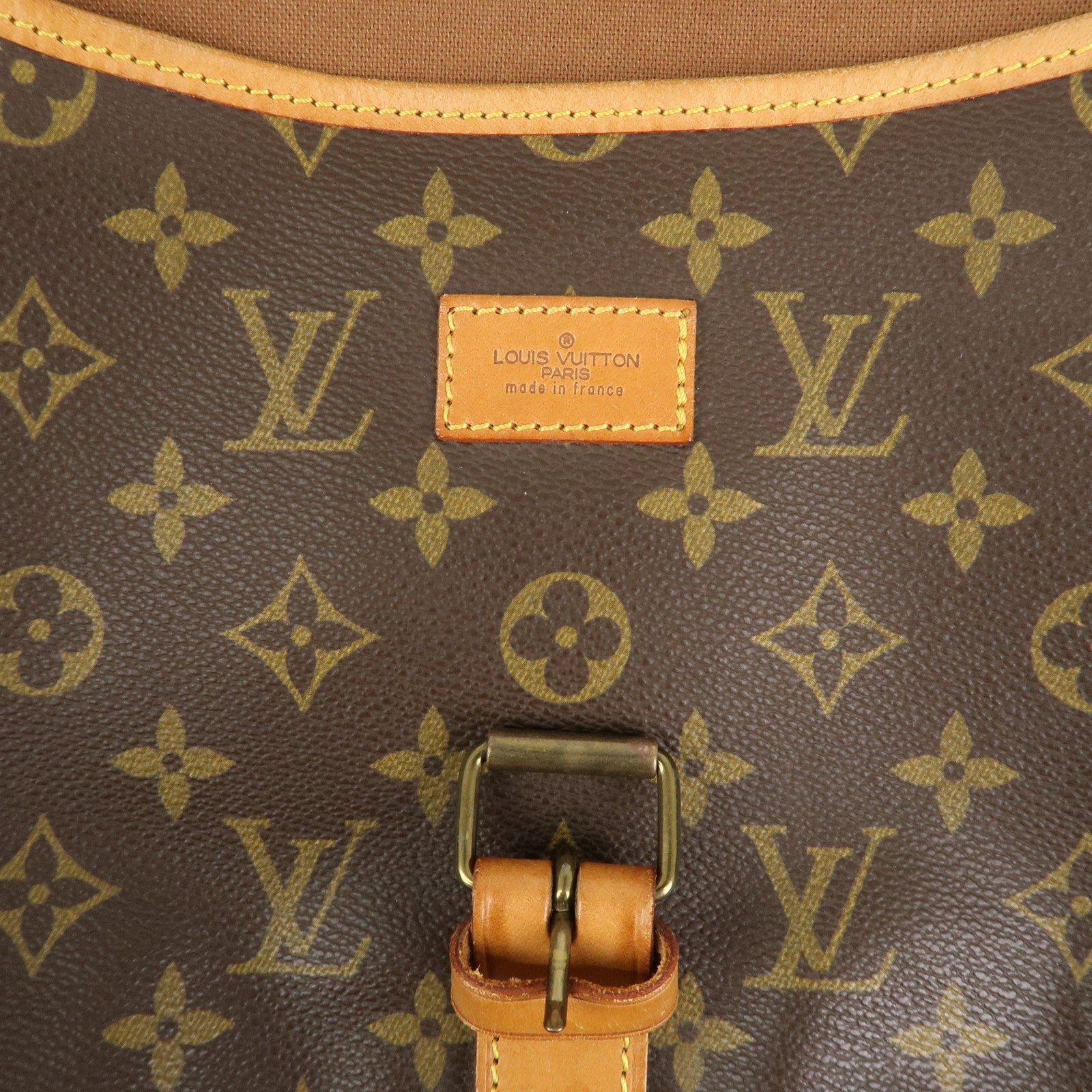 Louis Vuitton Monogram Saumur 35 Shoulder Bag Brown M42254