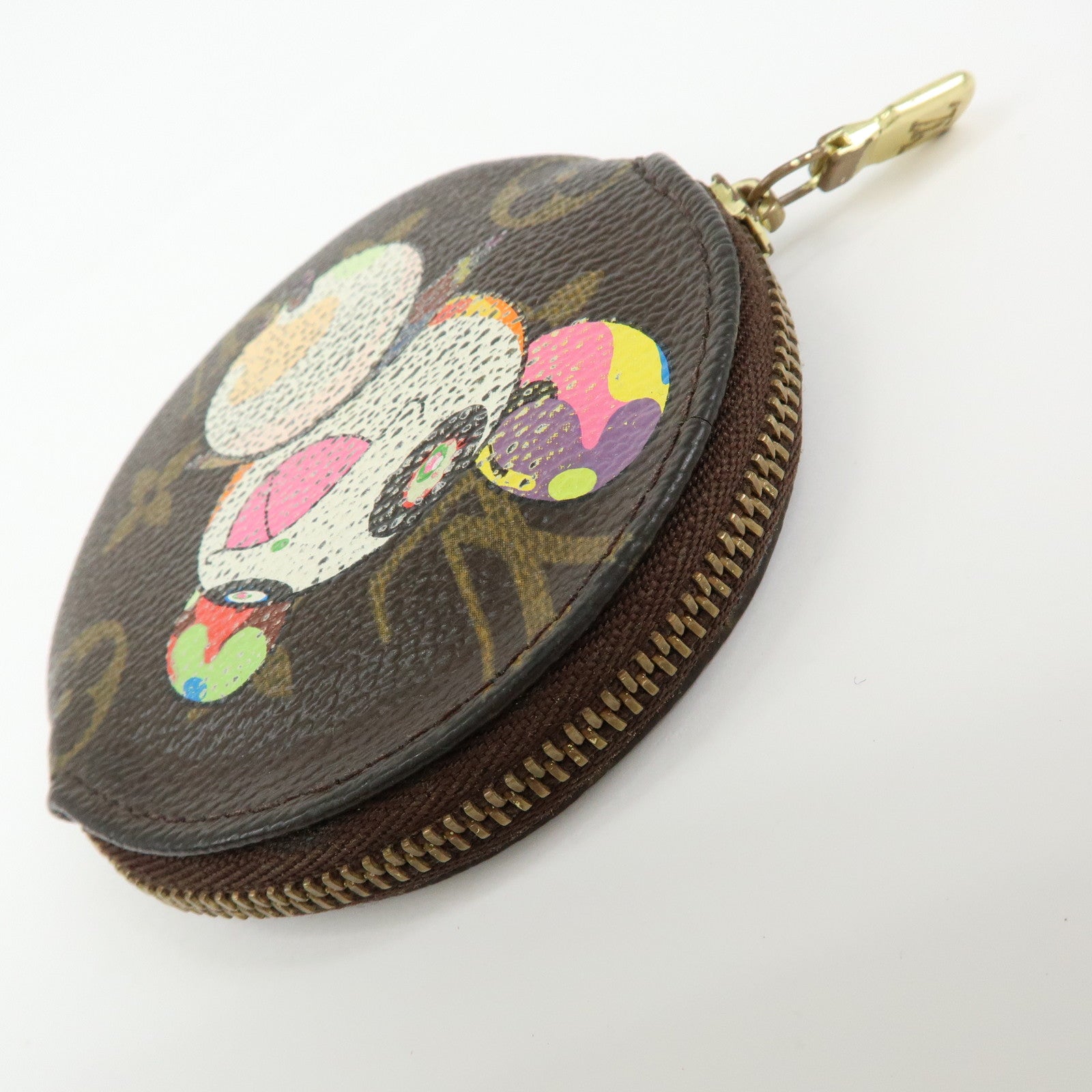 Louis Vuitton Monogram Porte Monnaie Rond Panda Coin Case M61928