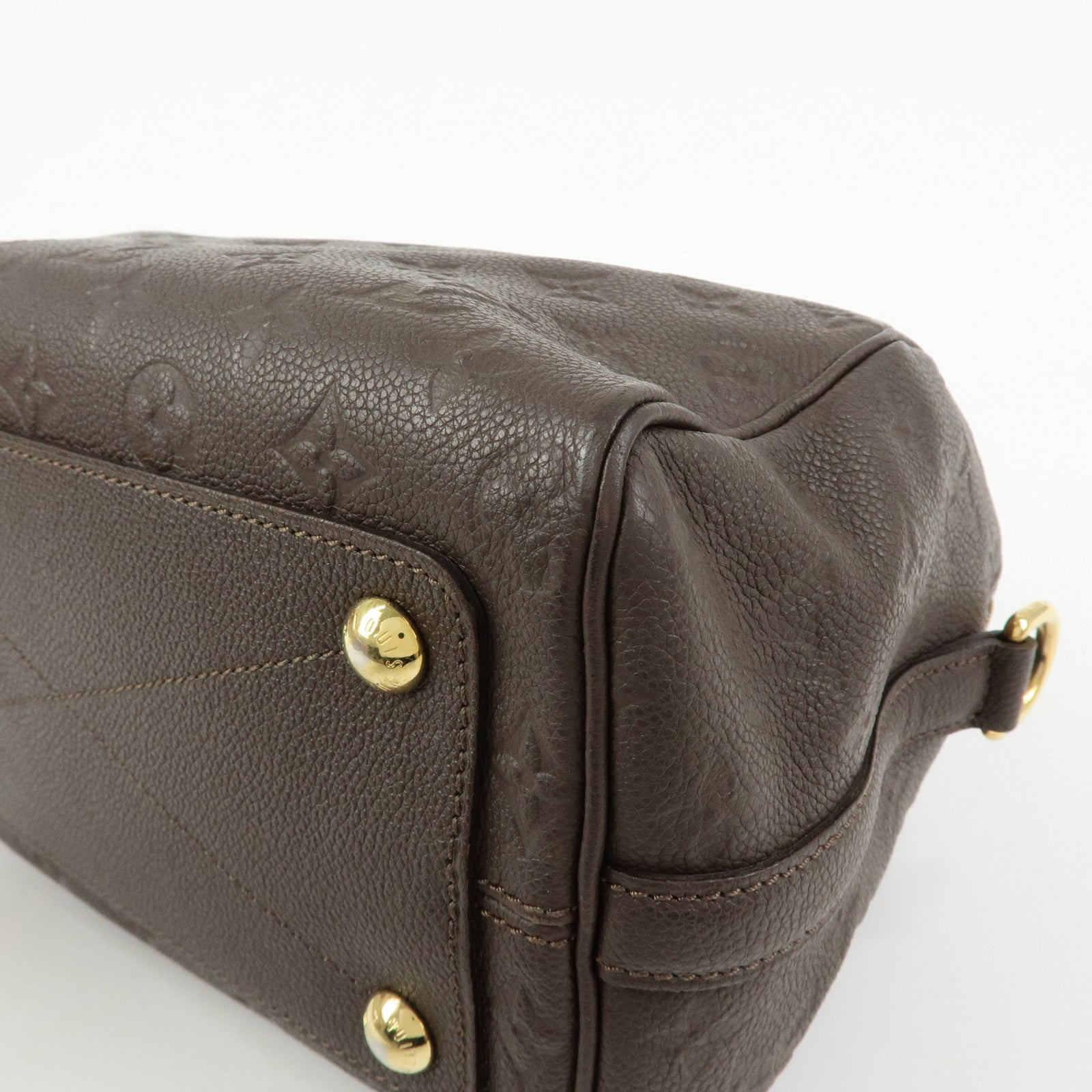 Louis Vuitton Monogram Empreinte Speedy Bandouliere 25 Terre M40761