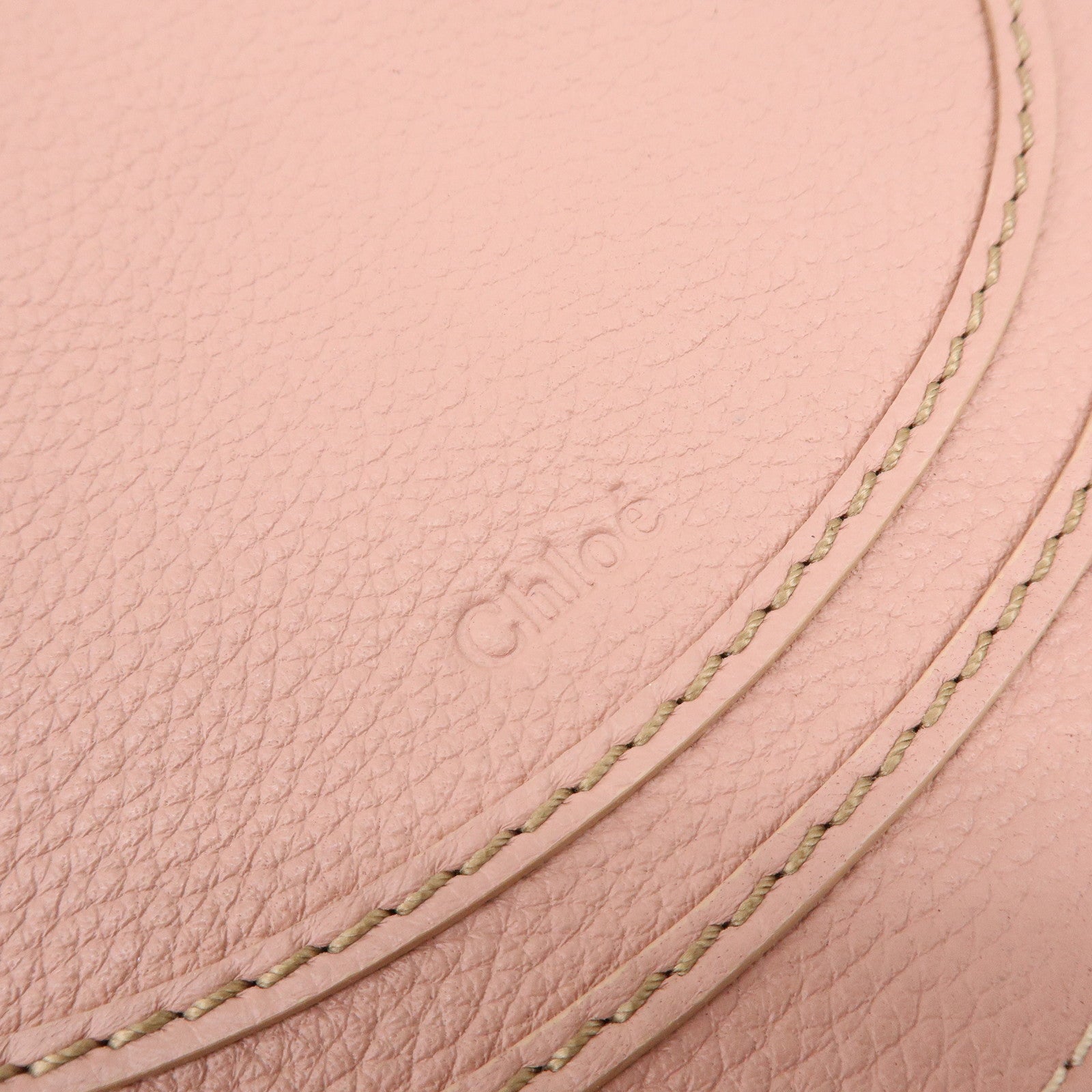 Chloe Marcie Leather Shoulder Bag Crossbody Bag Pink