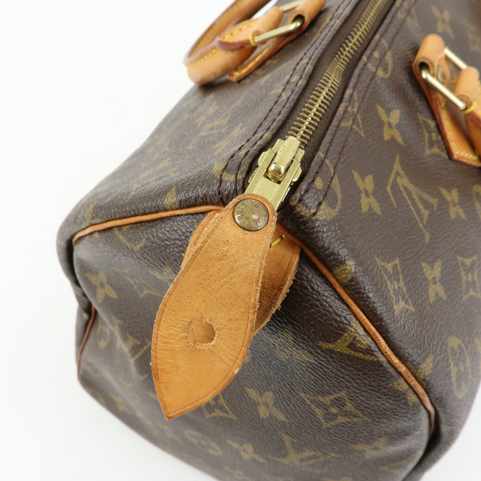 Louis Vuitton Monogram Speedy 35 Boston Bag Hand Bag Brown M41524