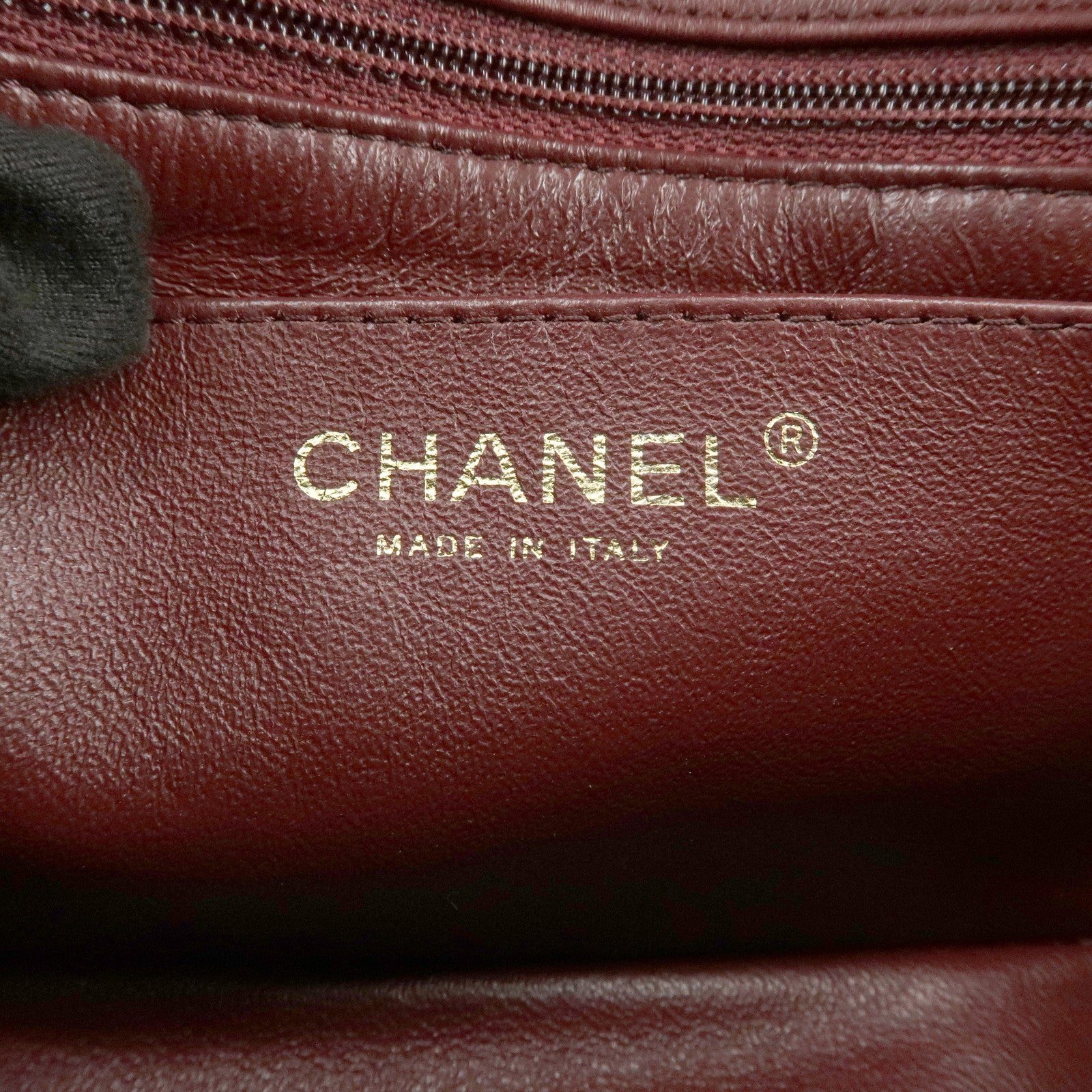 CHANEL Mini Matelasse Lamb Skin Chain Shoulder Bag Red A69900