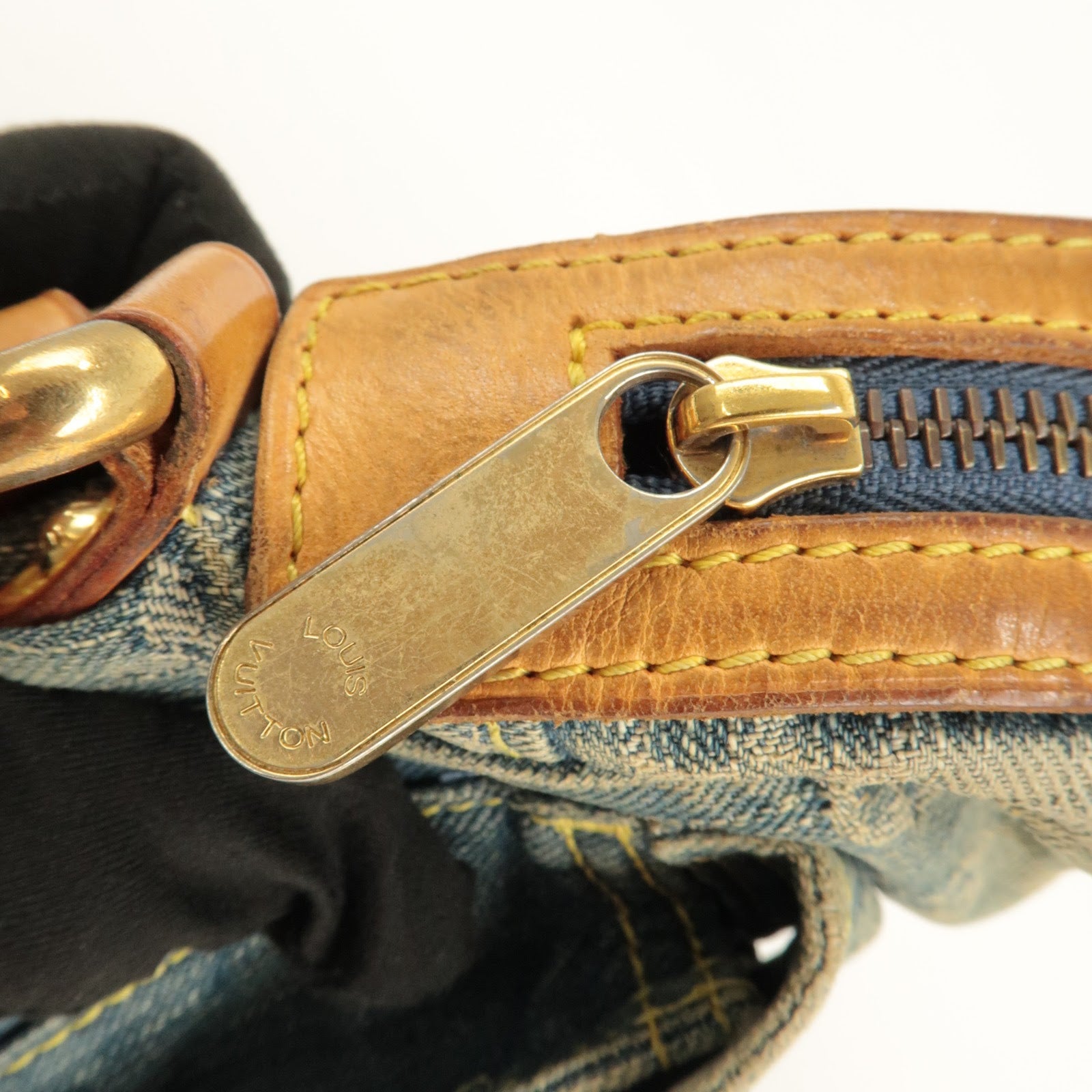 Louis Vuitton Monogram Denim Camera Bag Shoulder Bag Blue M95348