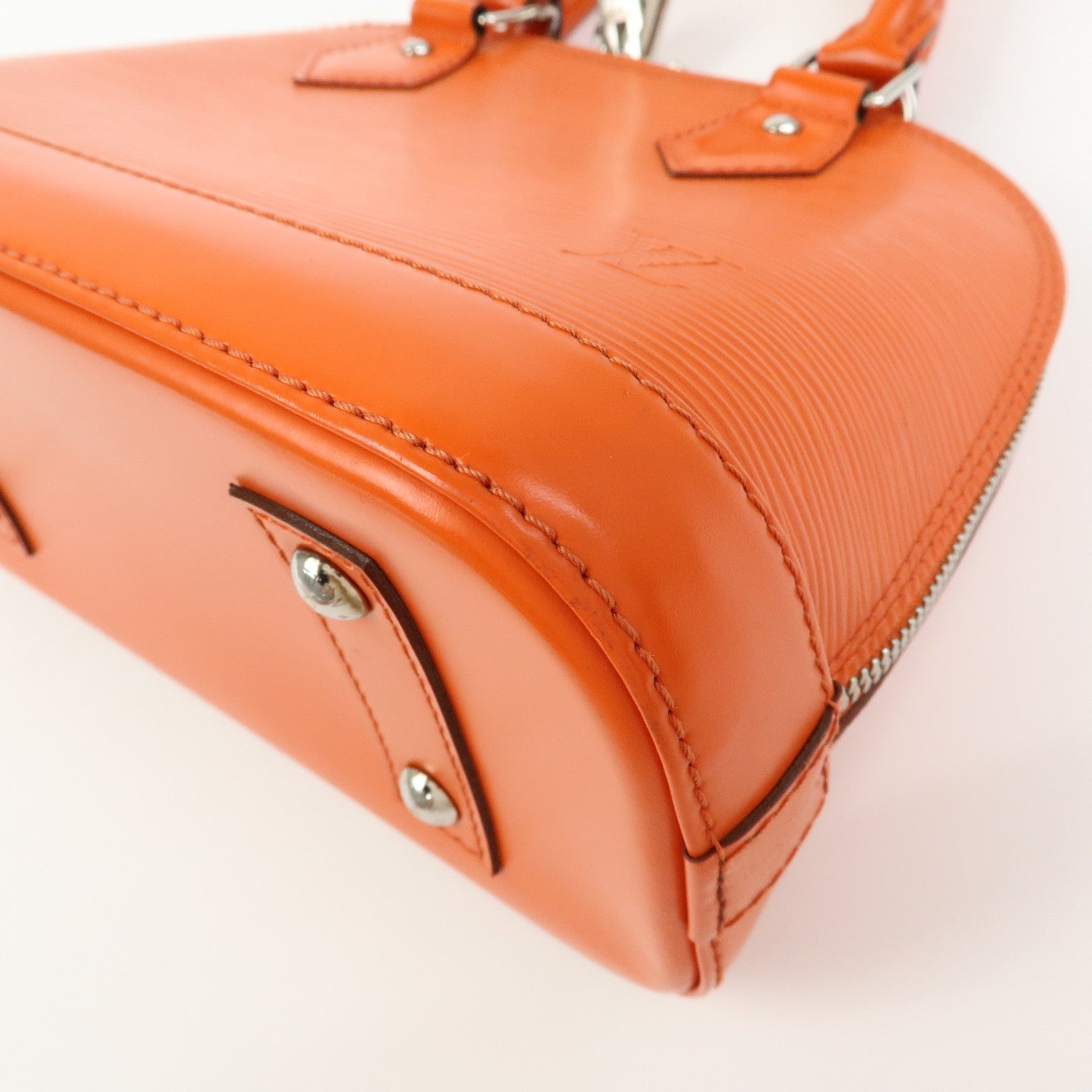 Louis Vuitton Epi Leather Alma BB 2Way Bag Hand Bag Orange M40854