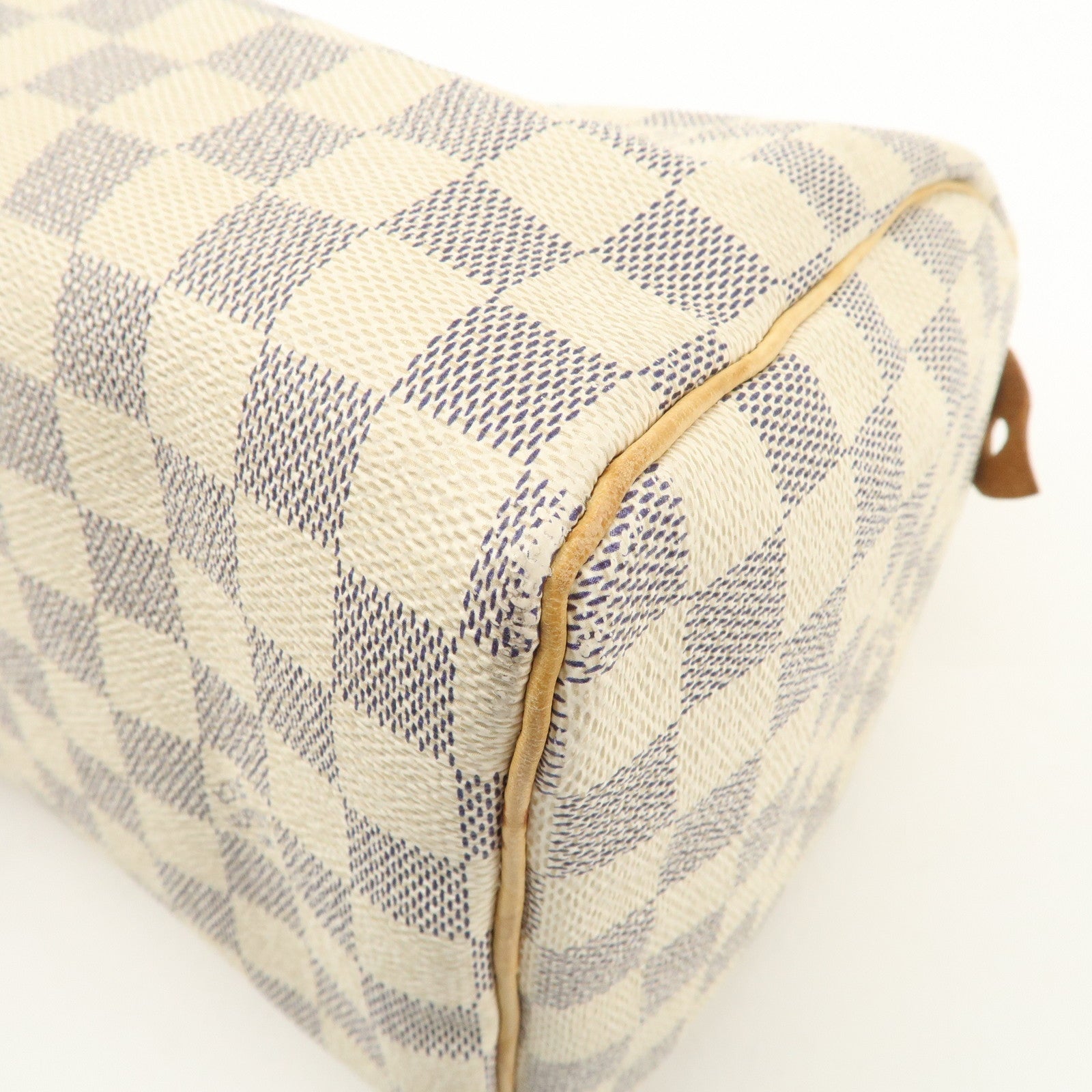 Louis Vuitton Damier Azur Speedy 25 Boston Bag Hand Bag N41534 Used
