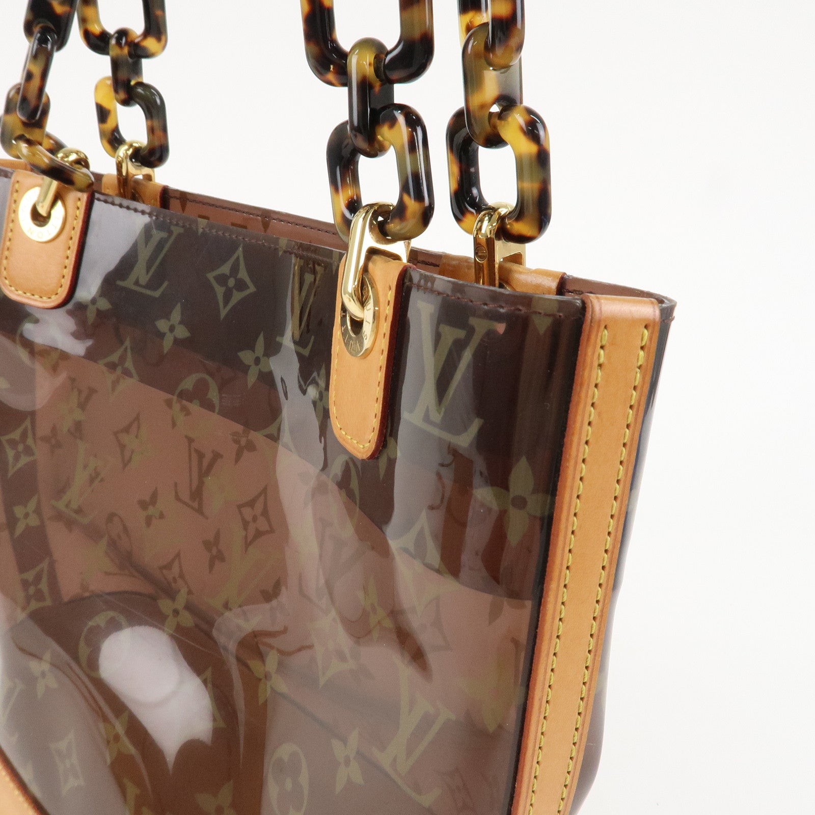 Louis Vuitton Monogram Vinyl Cabas Ambre PM Tote Bag Hand Bag M92502 Used