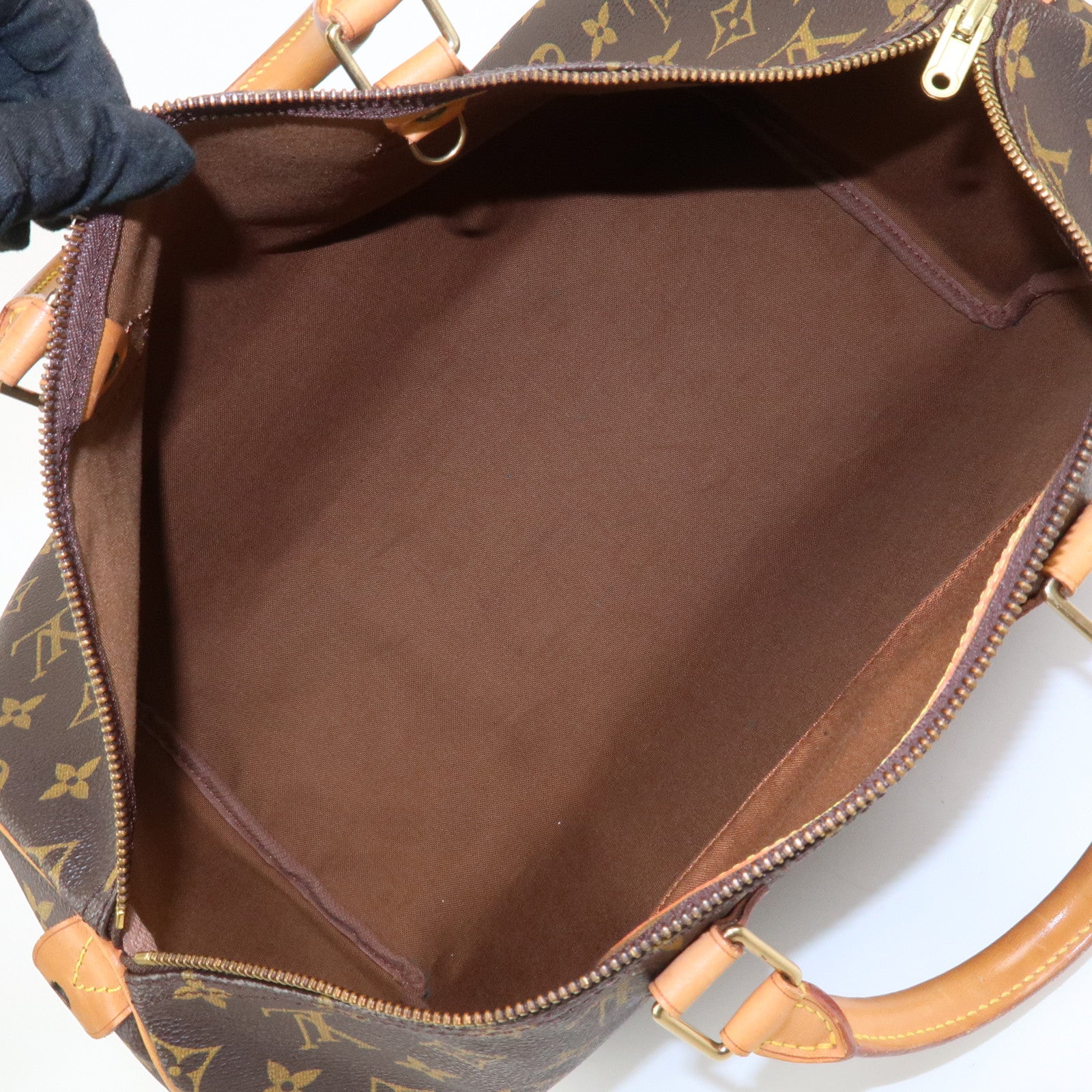 Louis Vuitton Monogram Speedy 40 Hand Bag Boston Bag Brown M41522