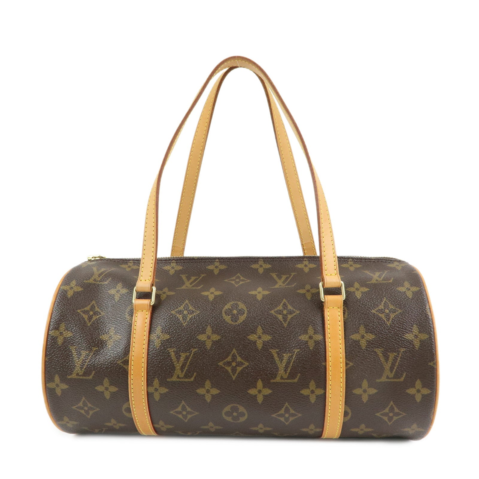 Louis Vuitton Monogram Papillon 30 Canvas Hand Bag Brown M51385