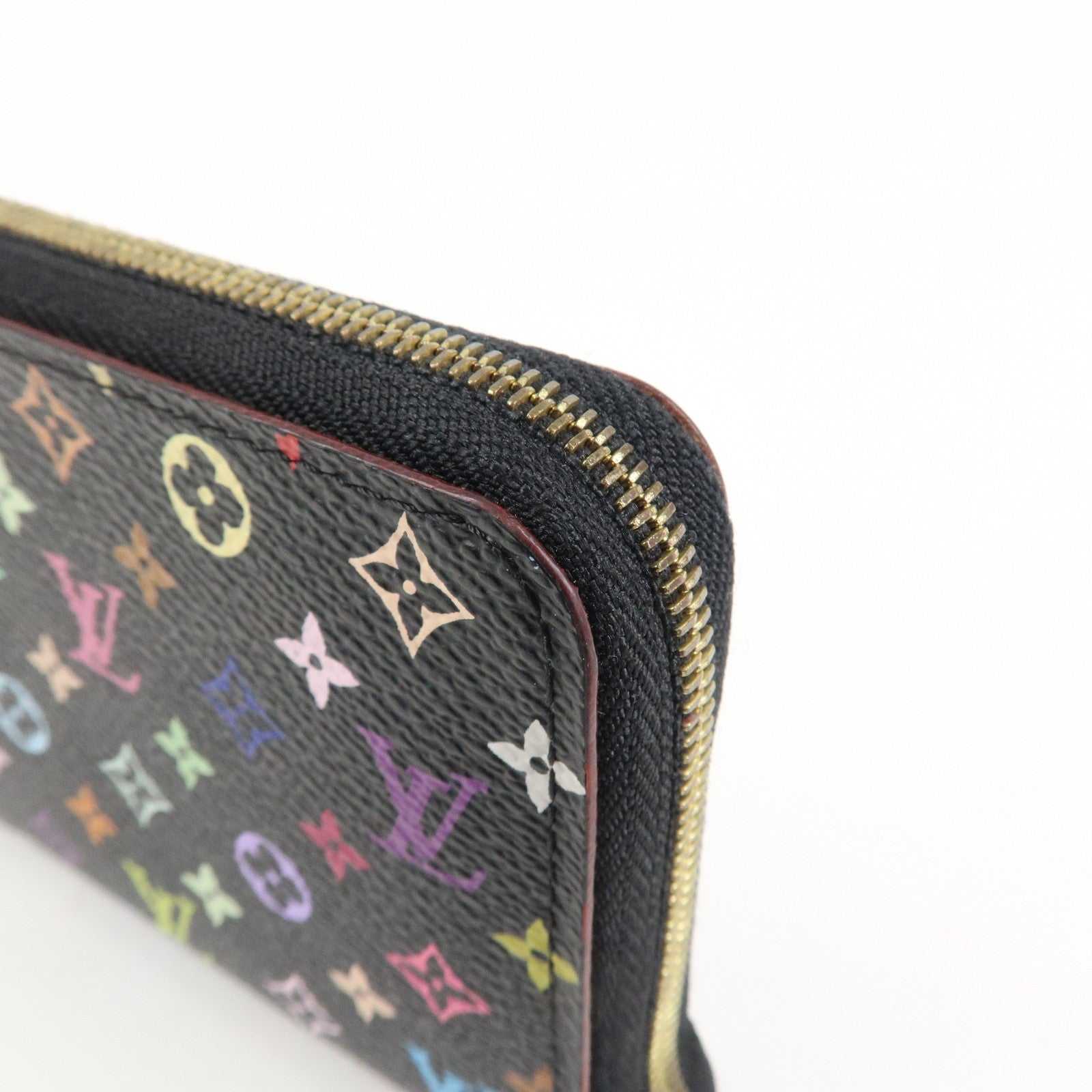 Louis Vuitton Monogram Multicolor Zippy Coin Wallet Noir M93740 Used
