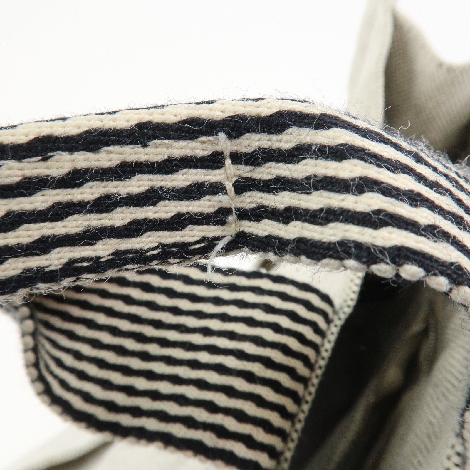 HERMES New Fourre Tout MM Canvas Tote Bag Hand Bag Gray