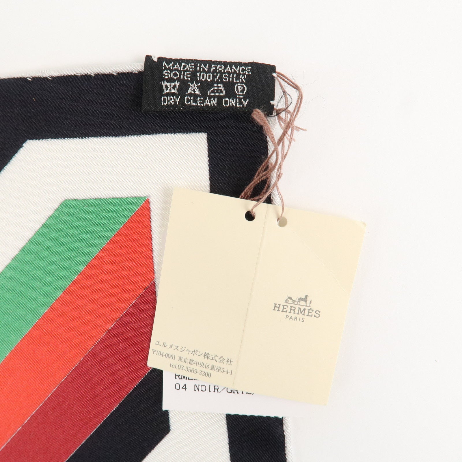 HERMES Carre 90 Silk 100% Scarf LES JEUX D'HERMES Black Used