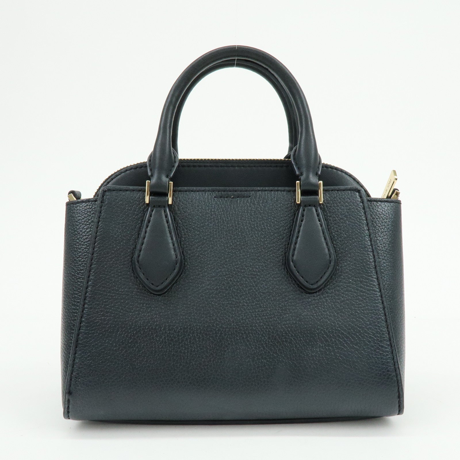 MICHAEL KORS Daria 2-in-1 Satchel Small Leather 2Way Bag Black