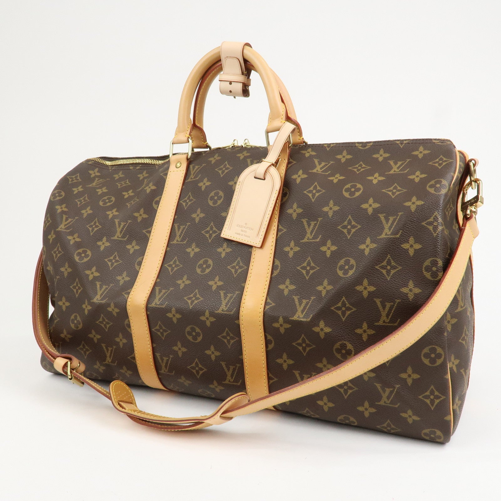 Louis Vuitton Monogram Keep All 50 Bandouliere Boston Bag M41416