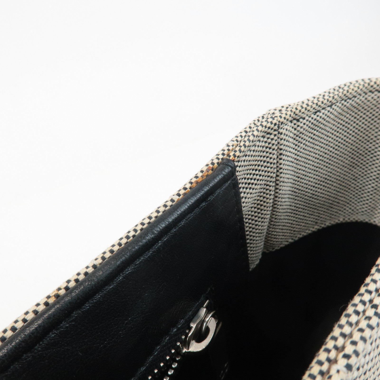 CHANEL COCO Mark No.5 Camellia Canvas Leather Patent Hand Bag A31573 Used