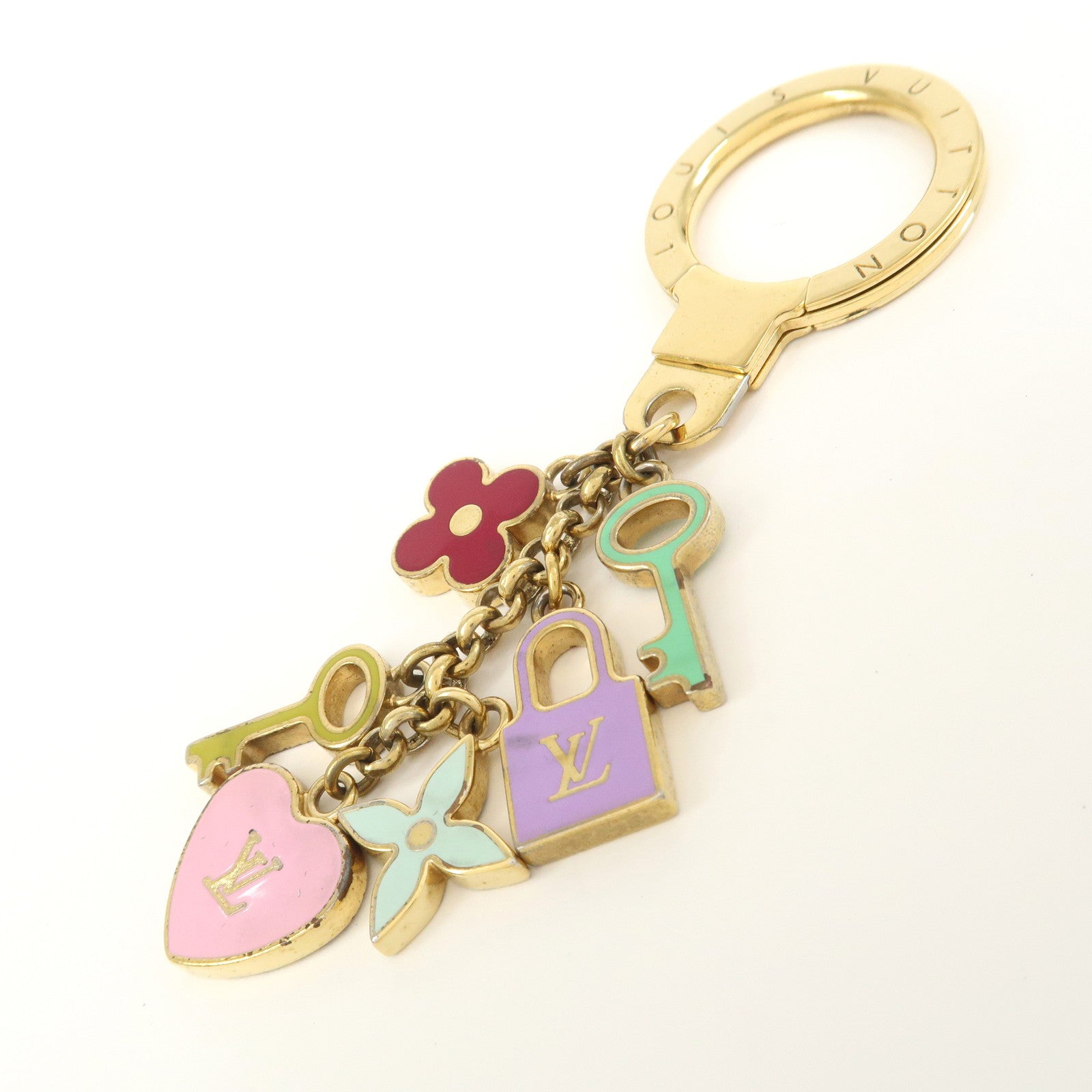Louis Vuitton Portefeuille Clテゥs Pretty Charm Key Holder M66145