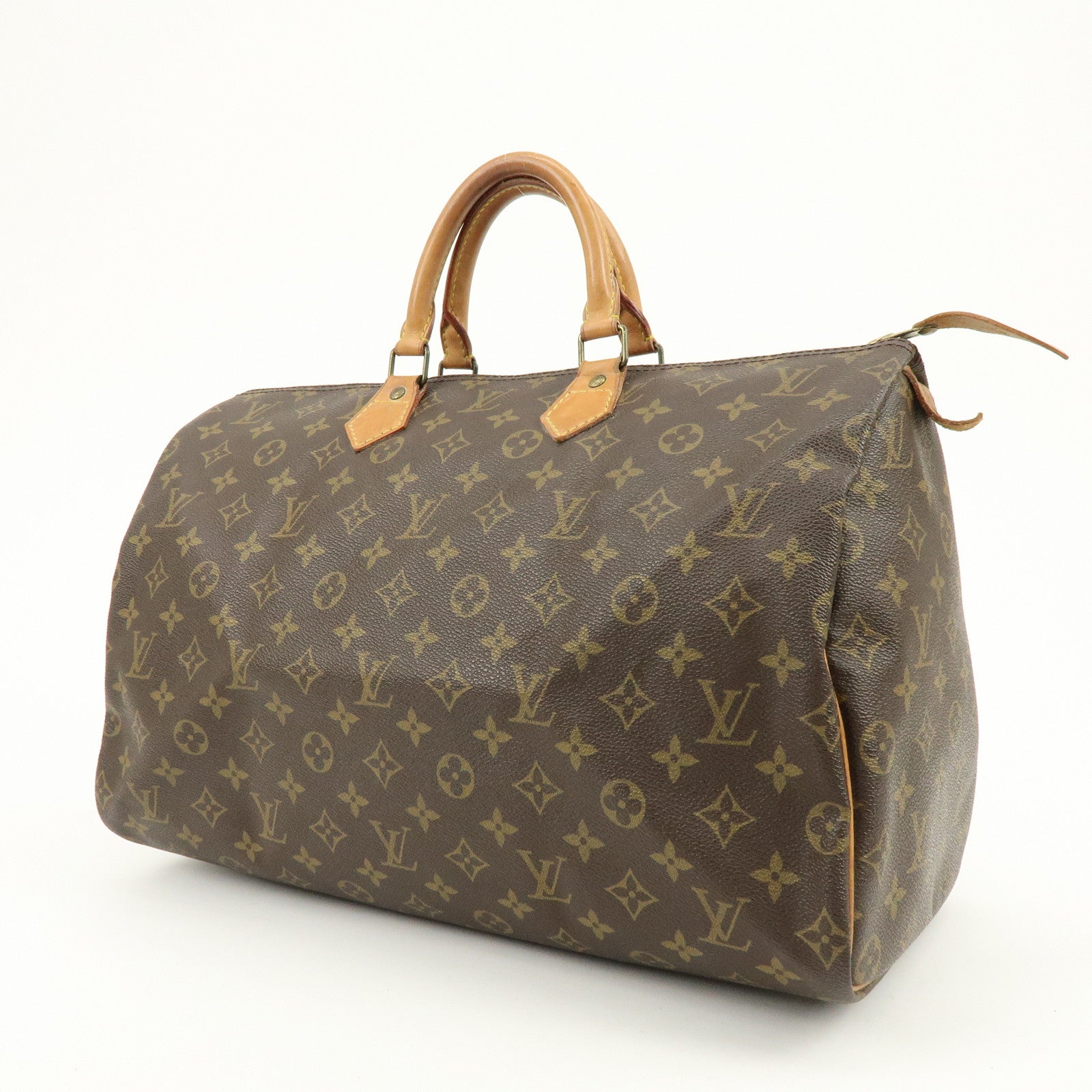 Louis Vuitton Monogram Speedy 40 Hand Bag Boston Bag Brown M41522