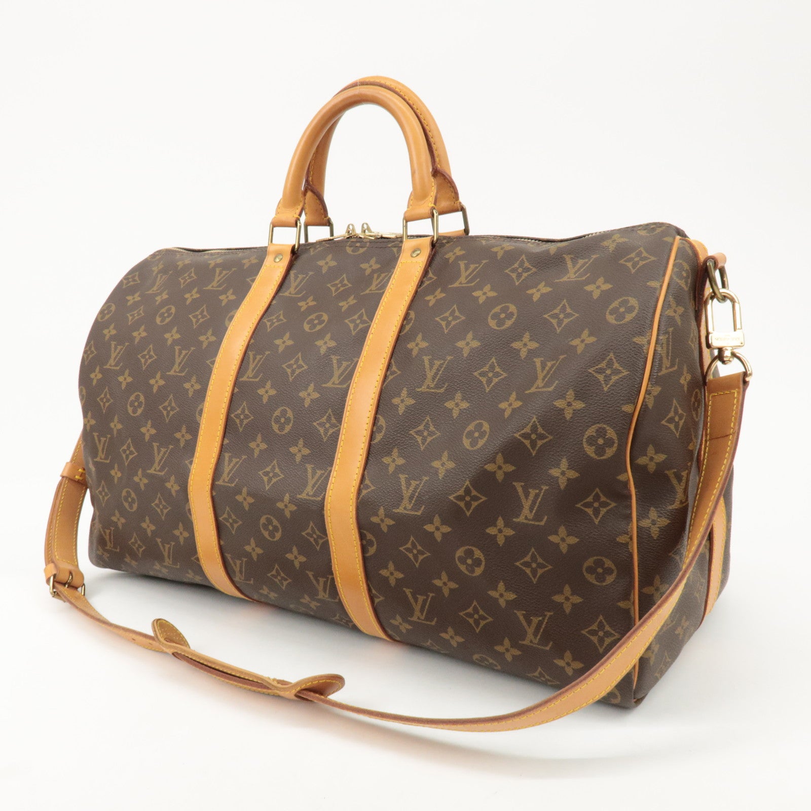 Louis Vuitton Monogram Keep All 50 Bandouliere Boston Bag M41416 Used