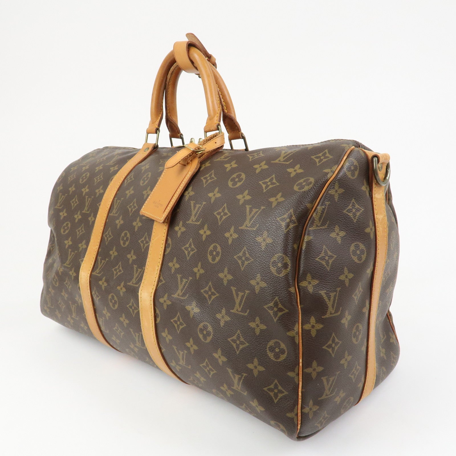 Louis Vuitton Monogram Keep All 50 Bandouliere Boston Bag M41416