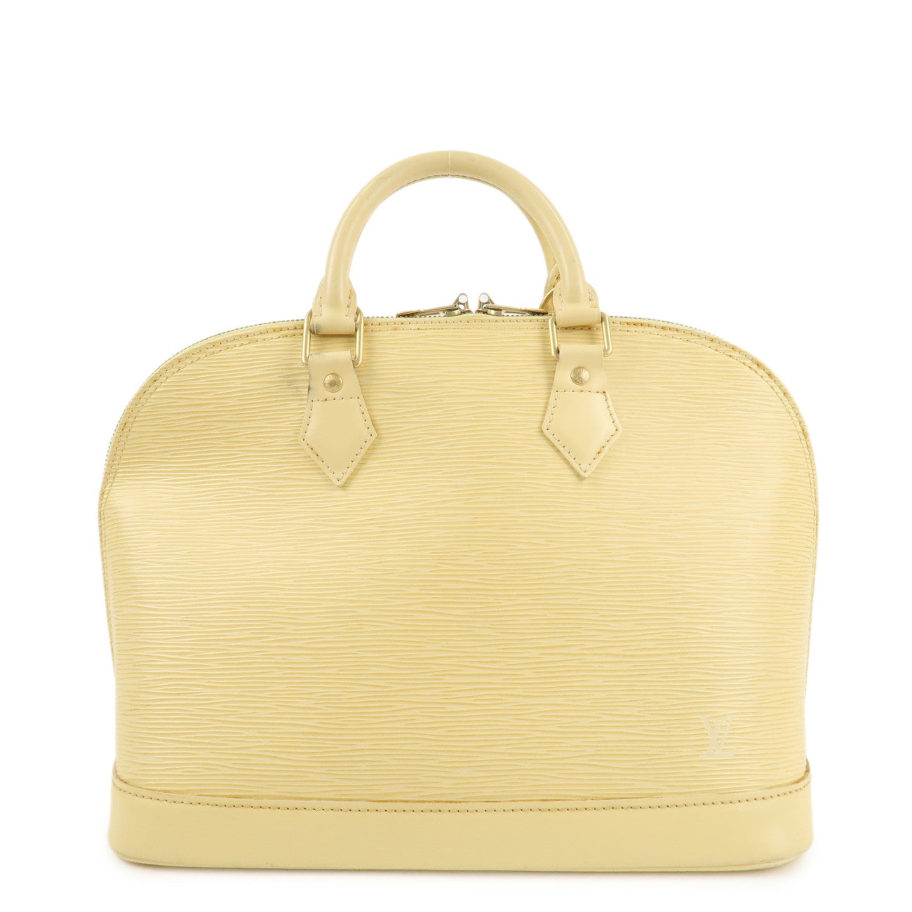 Louis Vuitton Epi Leather Alma Hand Bag Vanilla M5214A Used