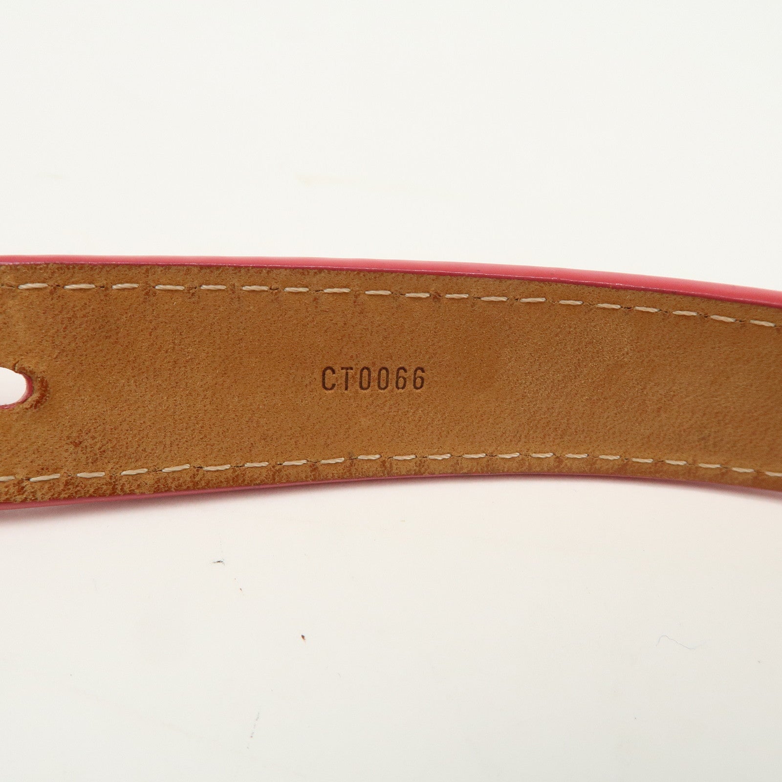 Louis Vuitton Monogram Vernis Leather Ceinture Belt 80/32 Framboise M9798