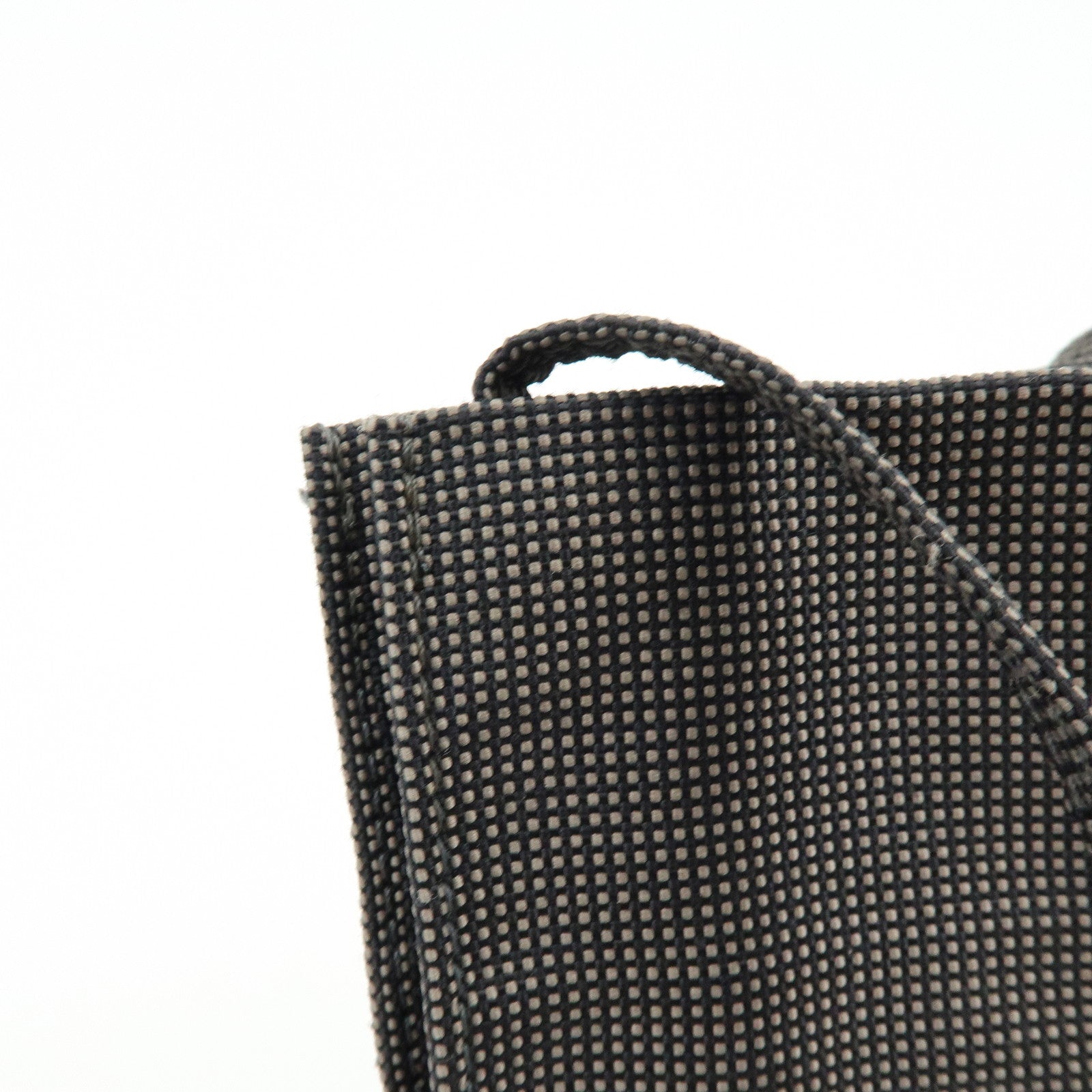 HERMES Airline Canvas Shoulder Bag Crossbody Bag Black