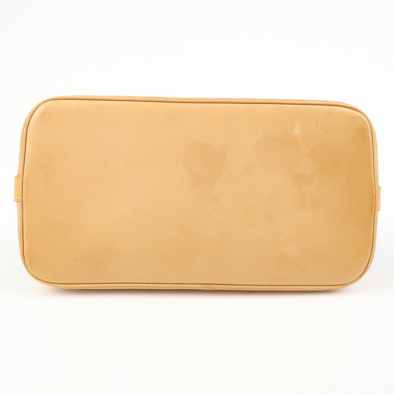 Louis Vuitton Monogram Canvas Leather Alma Hand Bag Brown M51130