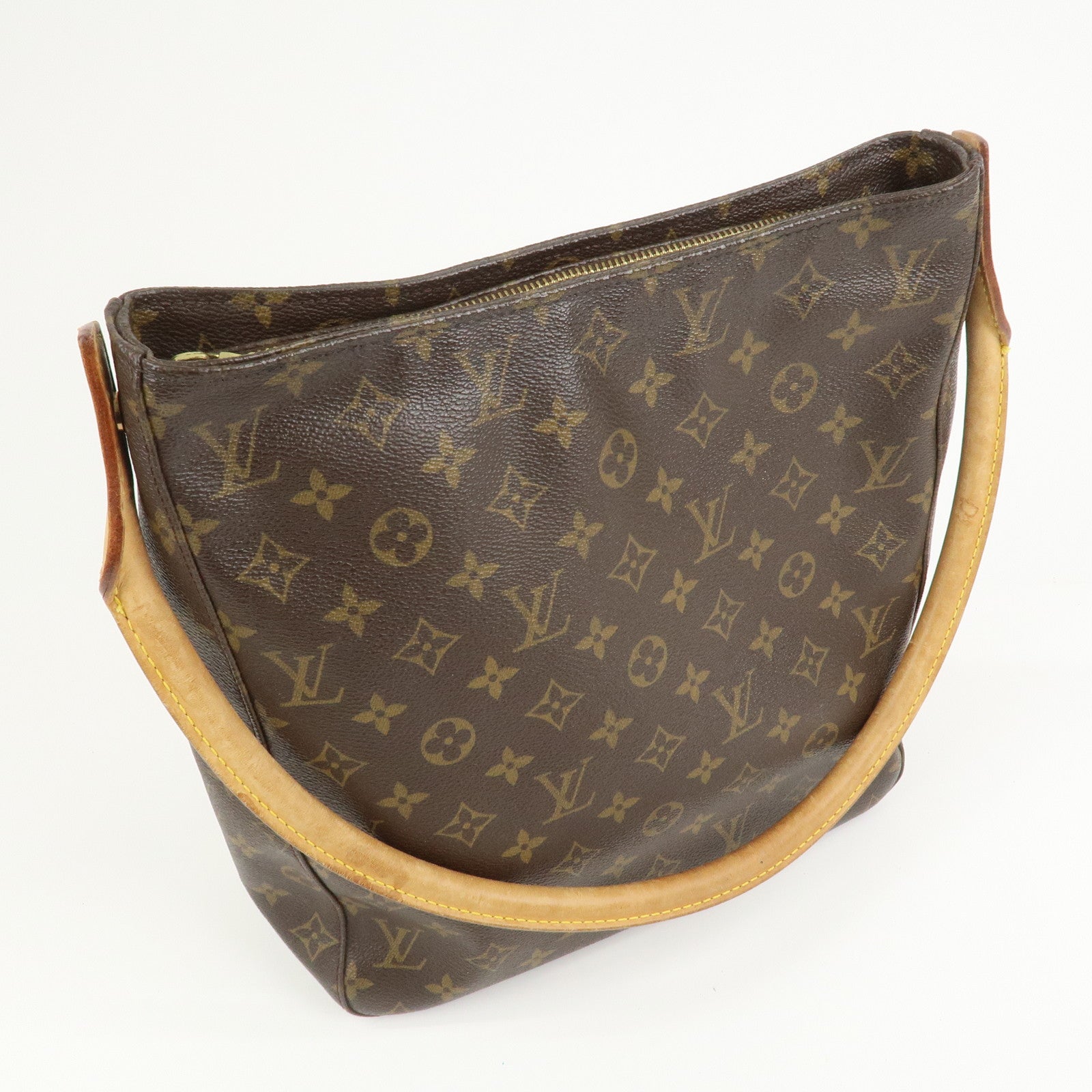 Louis Vuitton Monogram Looping GM Shoulder Bag Brown M51145