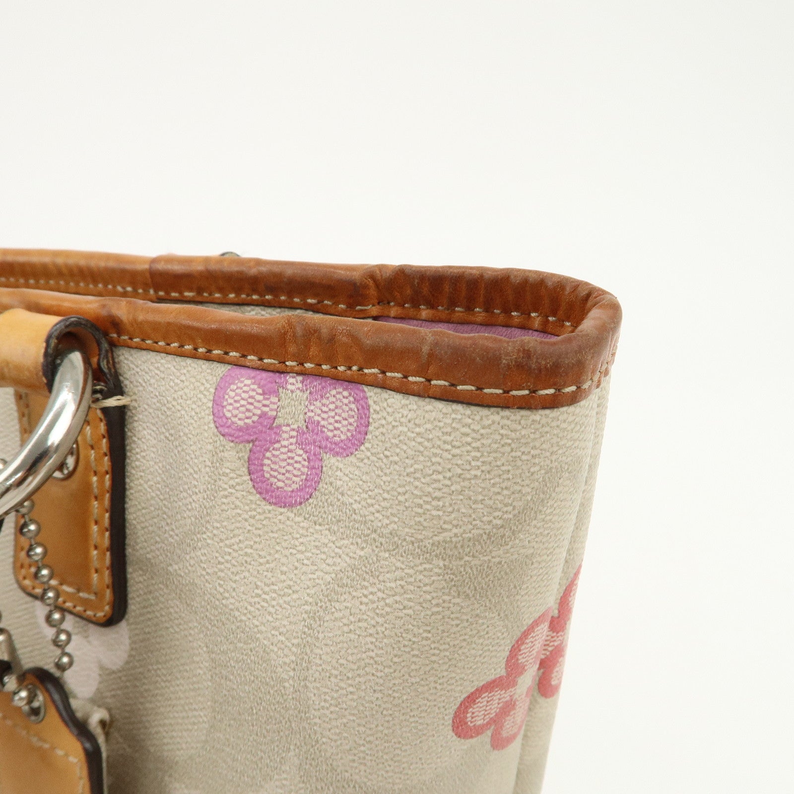 COACH Signature PVC Canvas Leather Set of 3 Shoulder Bag
