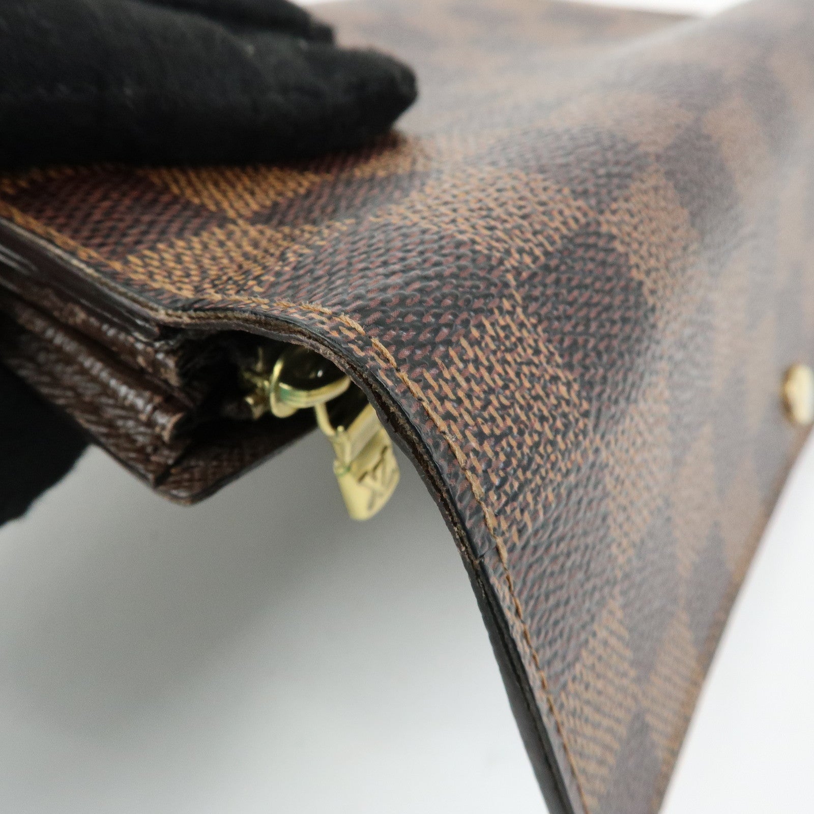 Louis Vuitton Damier Portefeuille Sarah Long Wallet Brown N61734