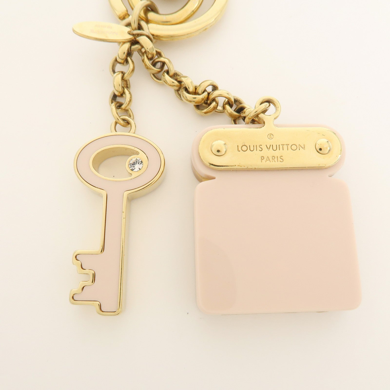 Louis Vuitton Bijou Sac S Lock Key Metal Key Chain Bag Charm M66978