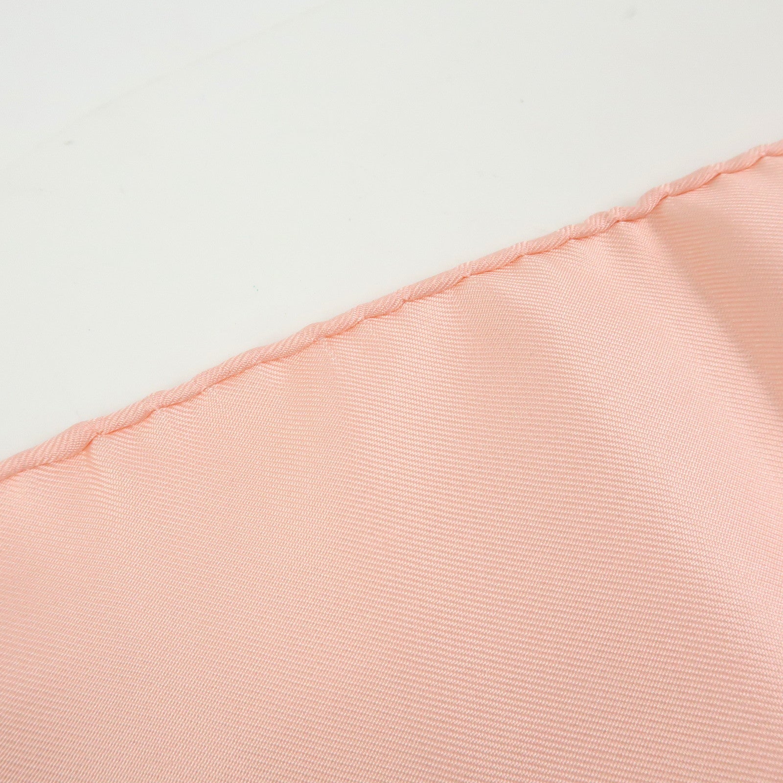 HERMES Carre 90 Silk 100% BRIDES DE GALA Scarf Light Pink White