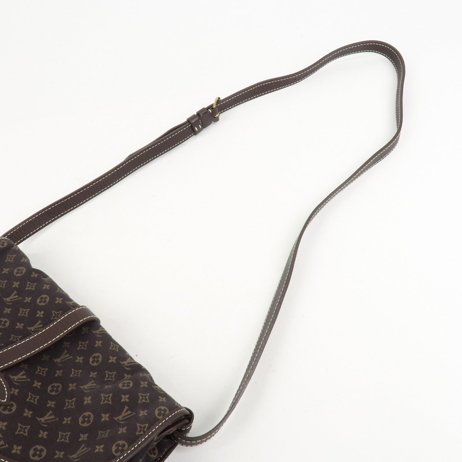 Louis Vuitton Monogram Mini Lin Saumur 30 Shoulder Bag Brown M95227