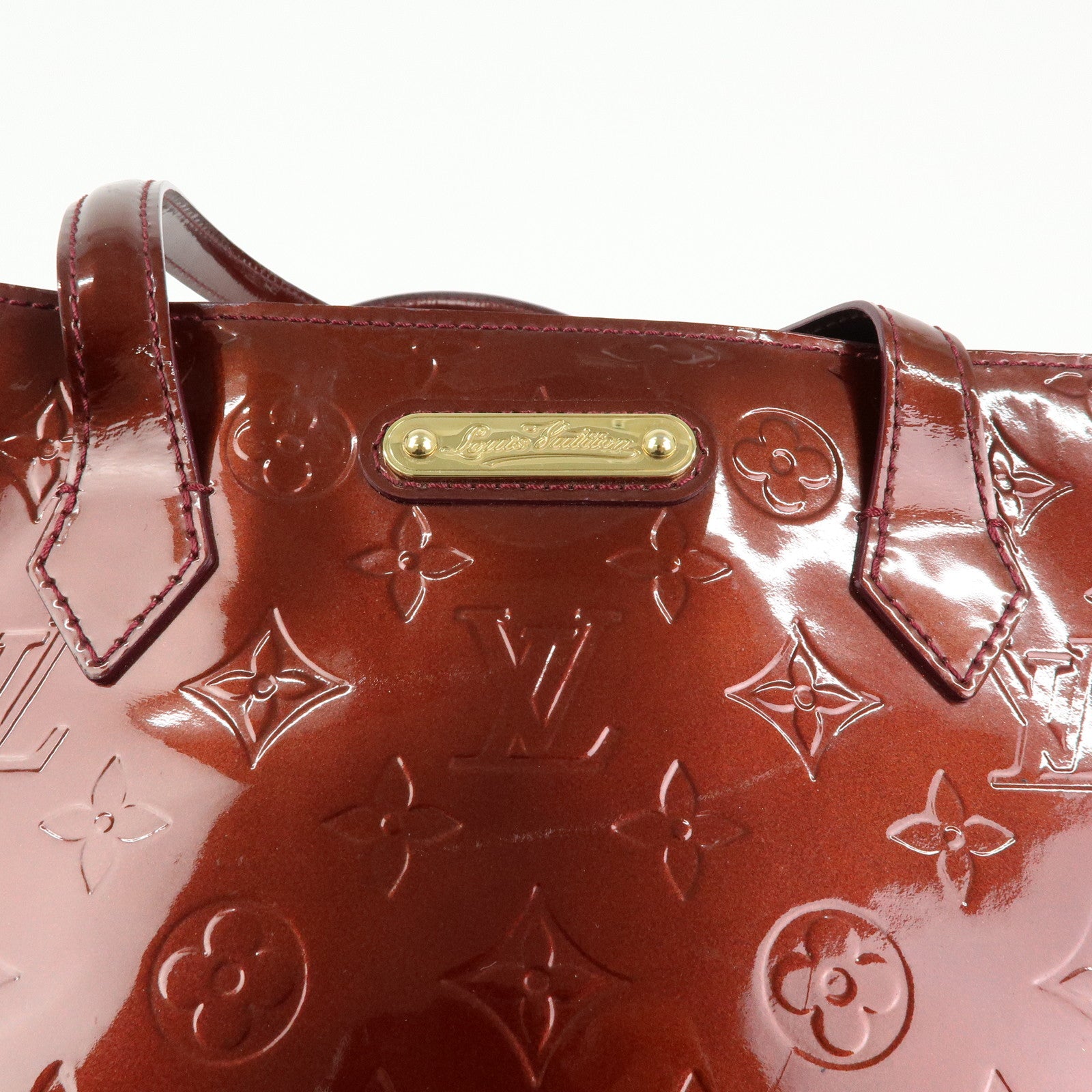 Louis Vuitton Monogram Vernis Leather Wilshire MM Tote Bag M91646