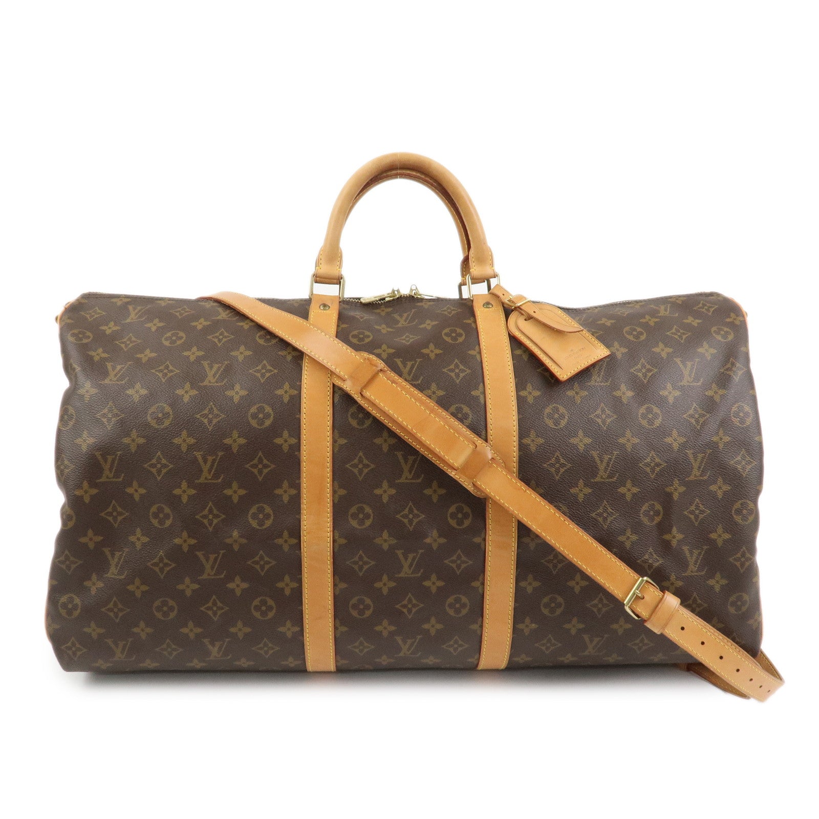 Louis Vuitton Monogram Keep All Bandouliere 60 Boston Bag M41412