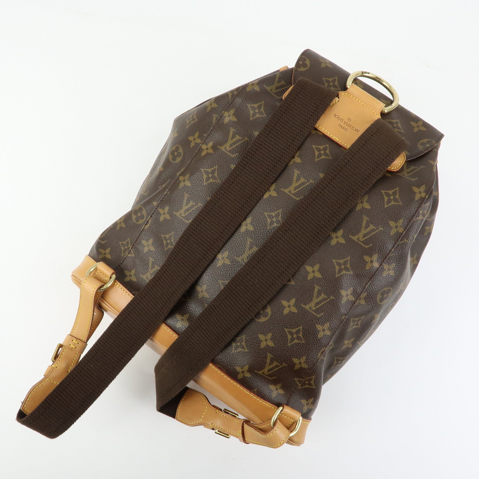 Louis Vuitton Monogram Montsouris GM Backpack Rucksack Brown M51135