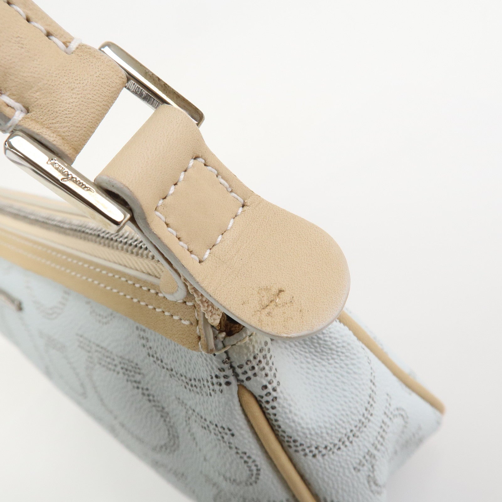 Ferragamo Gancini Leather Hand Bag Shoulder Bag AAU-21 7497