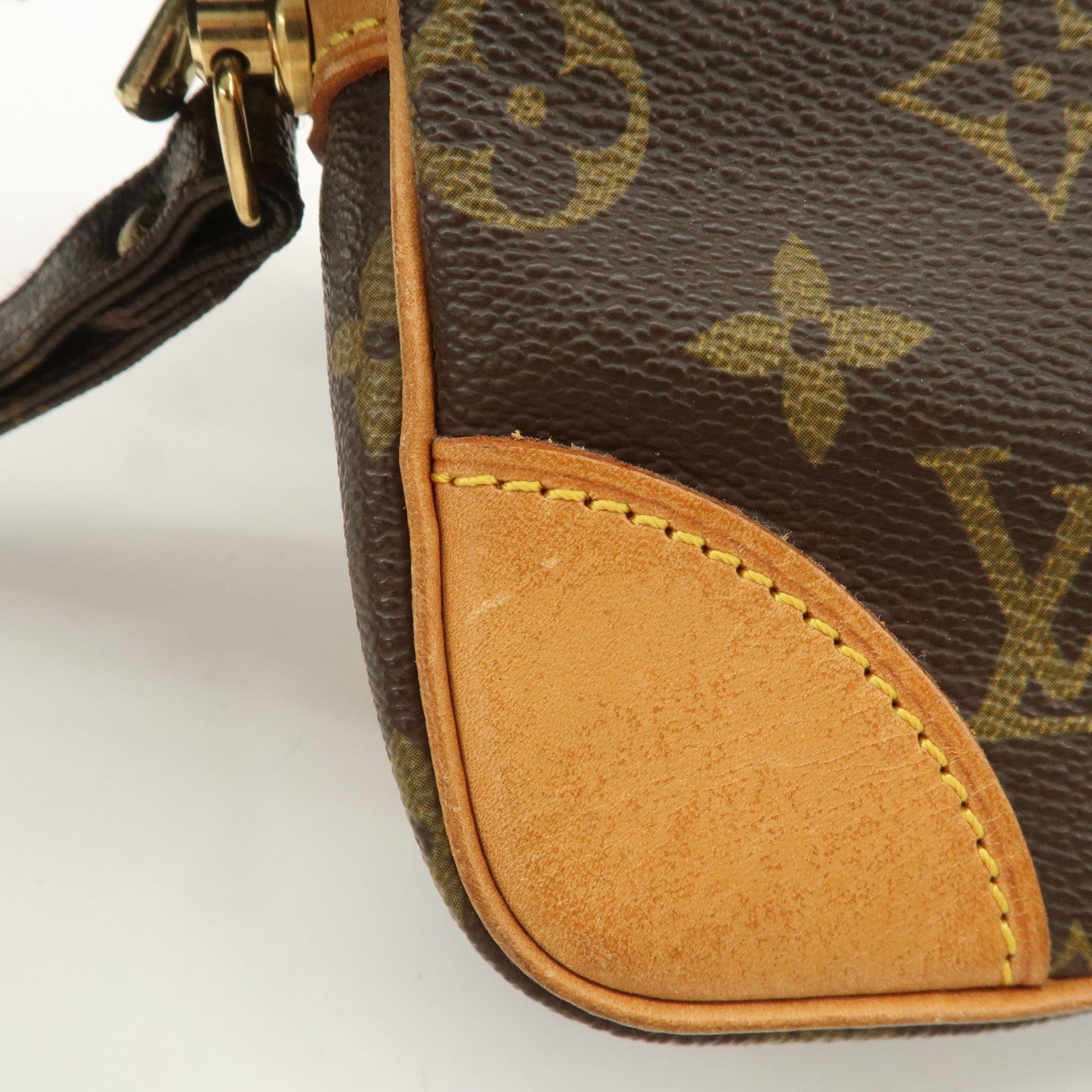 Louis Vuitton Monogram Marly Dragonne GM Clutch Bag Brown M51825 Used