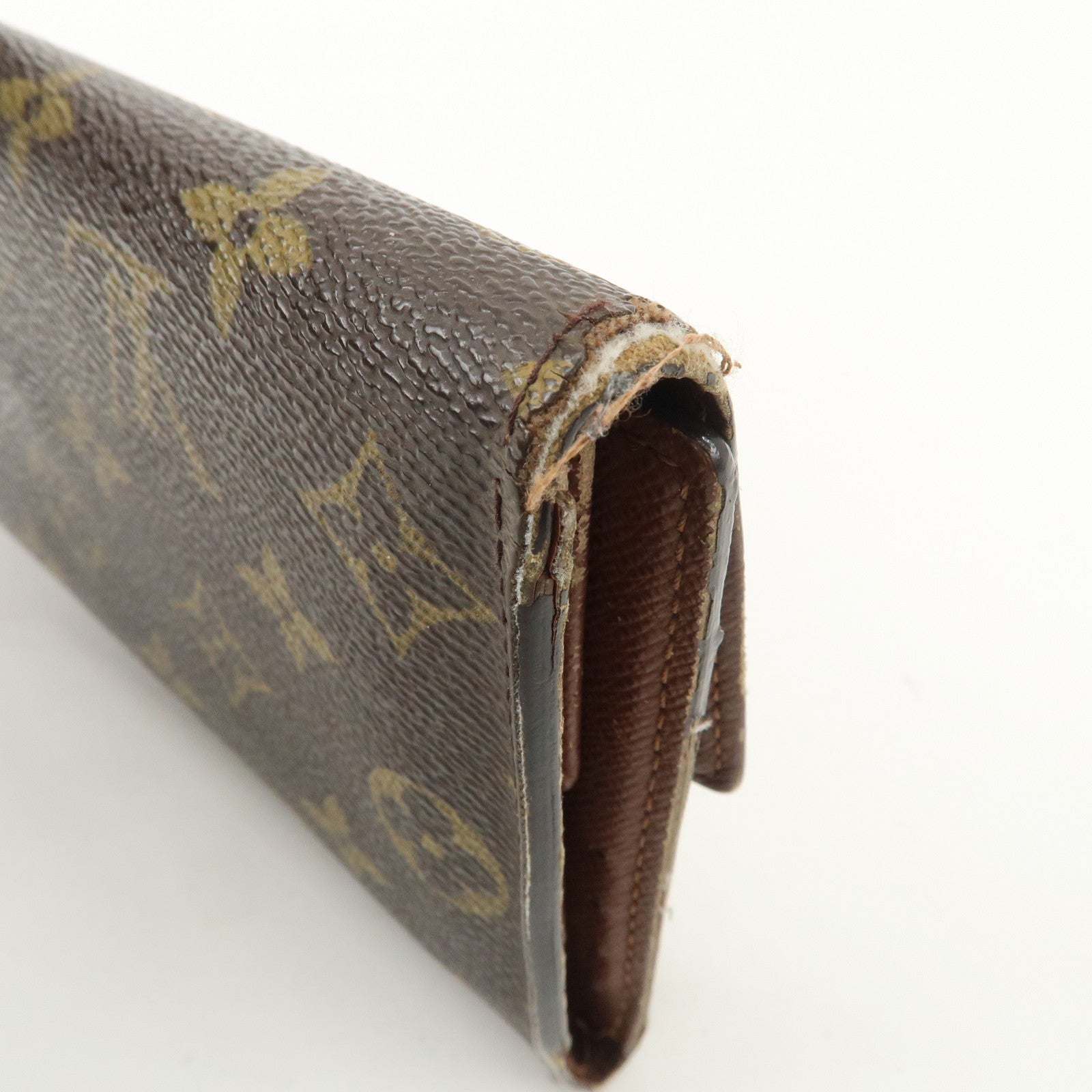 Louis Vuitton Set of 2 Monogram Canvas Long Wallet M61217 M61215 Used