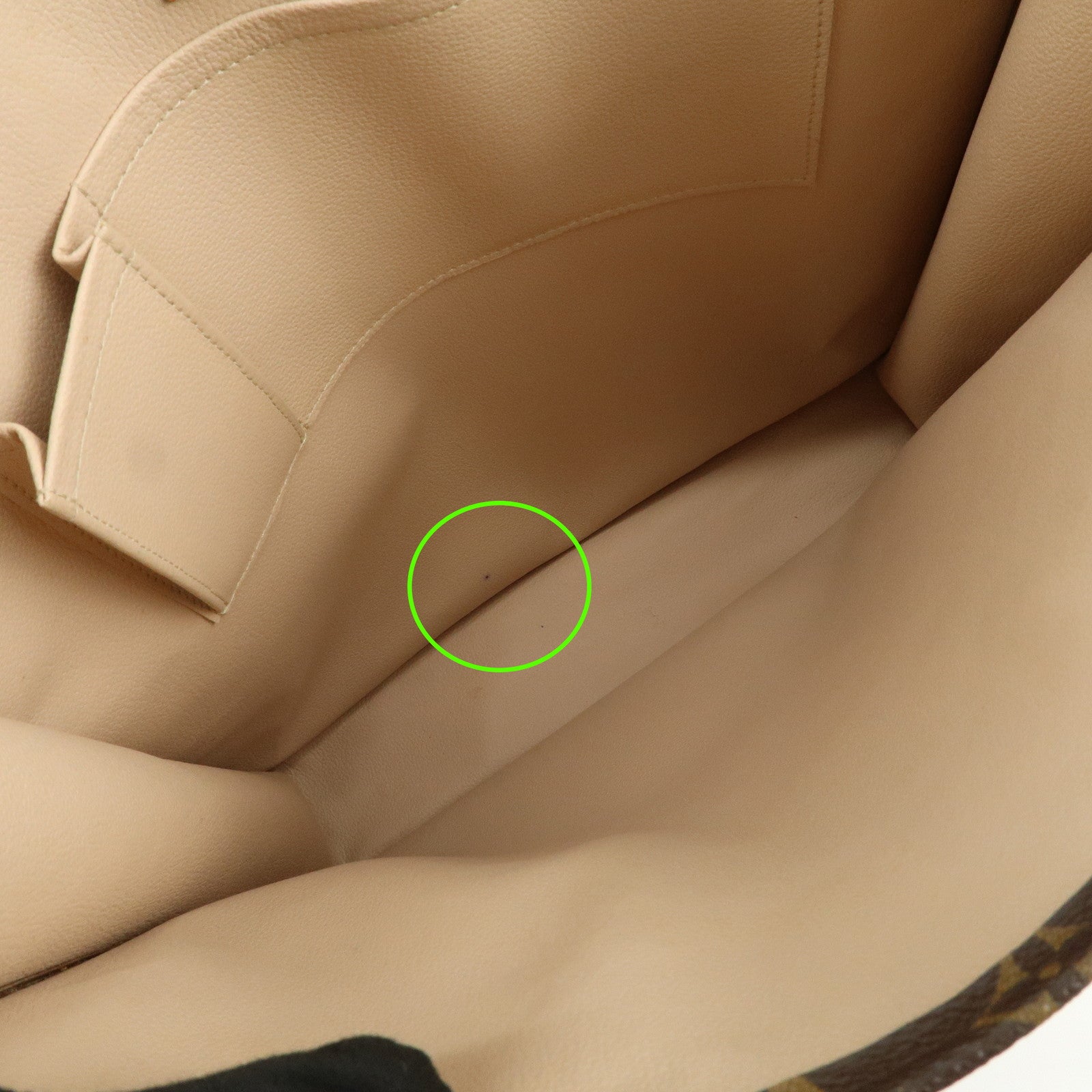 Louis Vuitton Monogram Sac Plat Tote Bag Hand Bag Brown M51140