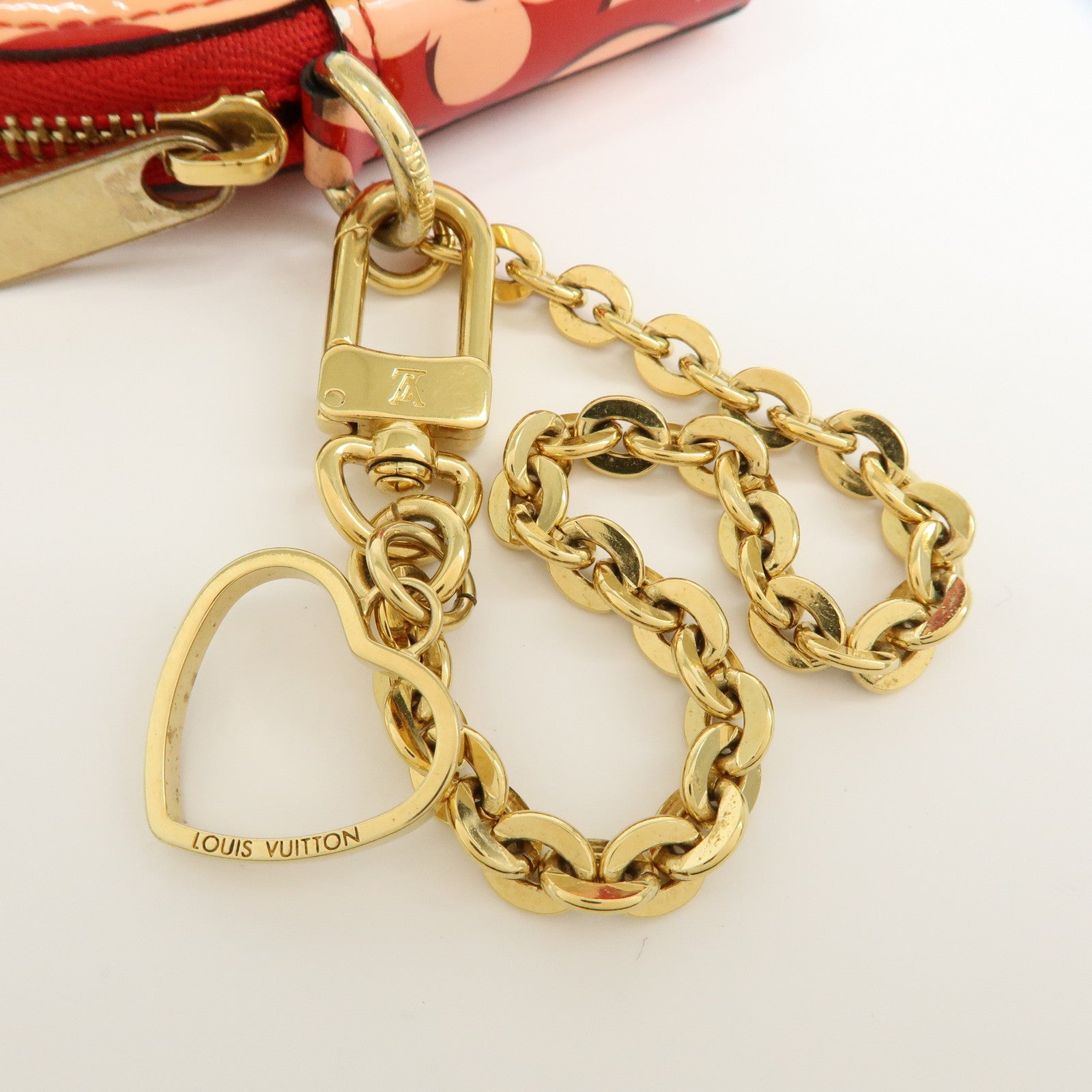 Louis Vuitton Sweet Monogram Vernis Portemonnaie Coeur Pink M90133