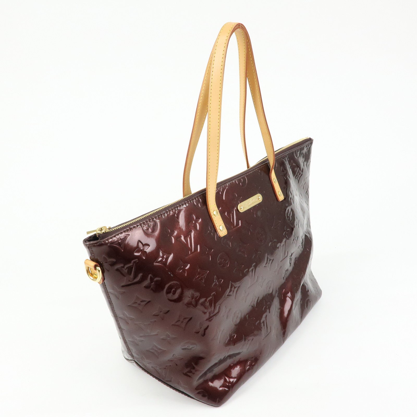 Louis Vuitton Monogram Vernis Bellevue GM Hand Bag Amarante M93589