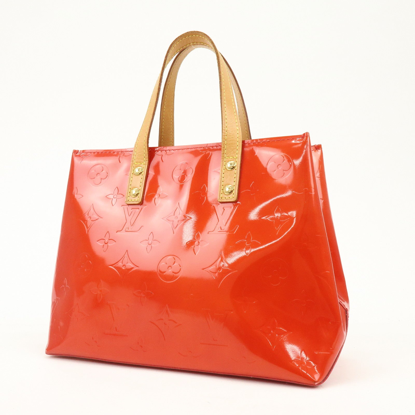 Louis Vuitton Monogram Vernis Lead PM Hand Bag Pomme d'Amour M91990